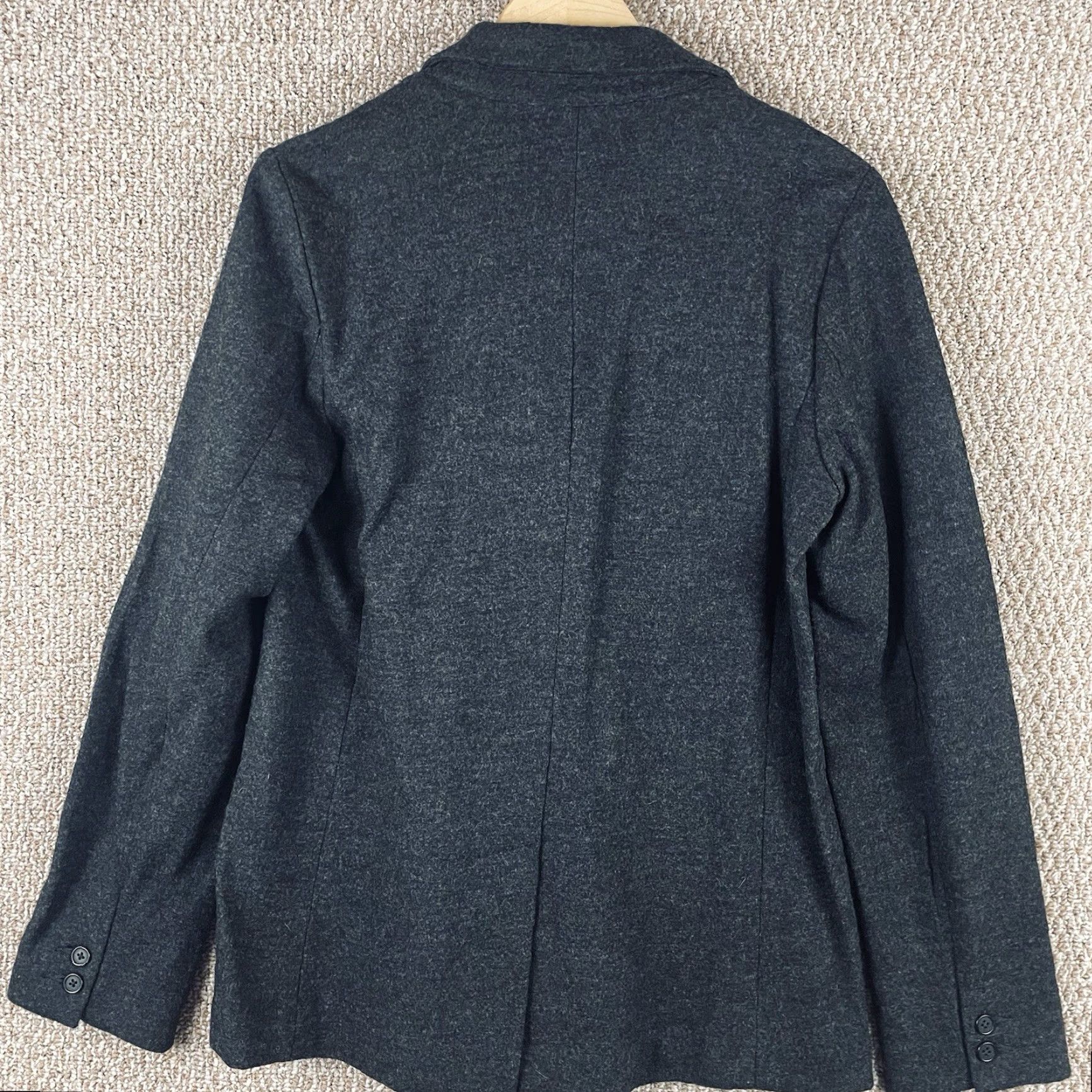 J.Crew J.Crew Blazer Jacket Womens Size 12 Gray Wool Notch Lapel Herringbone Long Sleeve Six-Button Double-Breasted Size XL / US 12-14 / IT 48-50 - 2 Thumbnail
