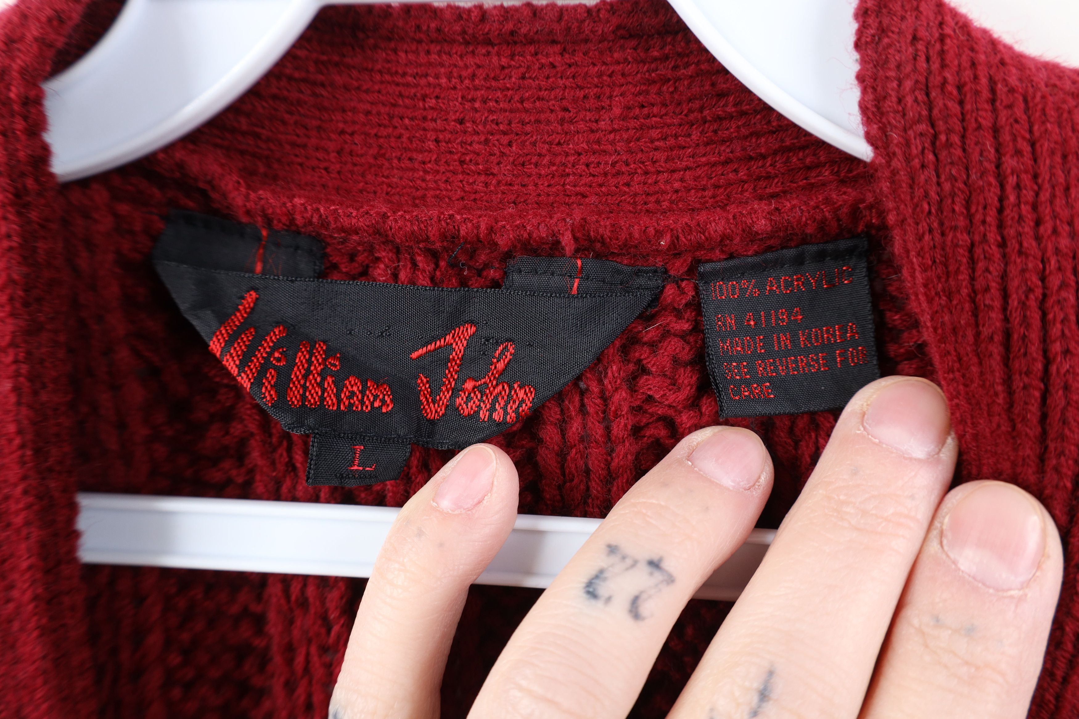 Vintage Vintage 70s Streetwear Knit Fisherman Cardigan Sweater Vest Size US L / EU 52-54 / 3 - 7 Thumbnail