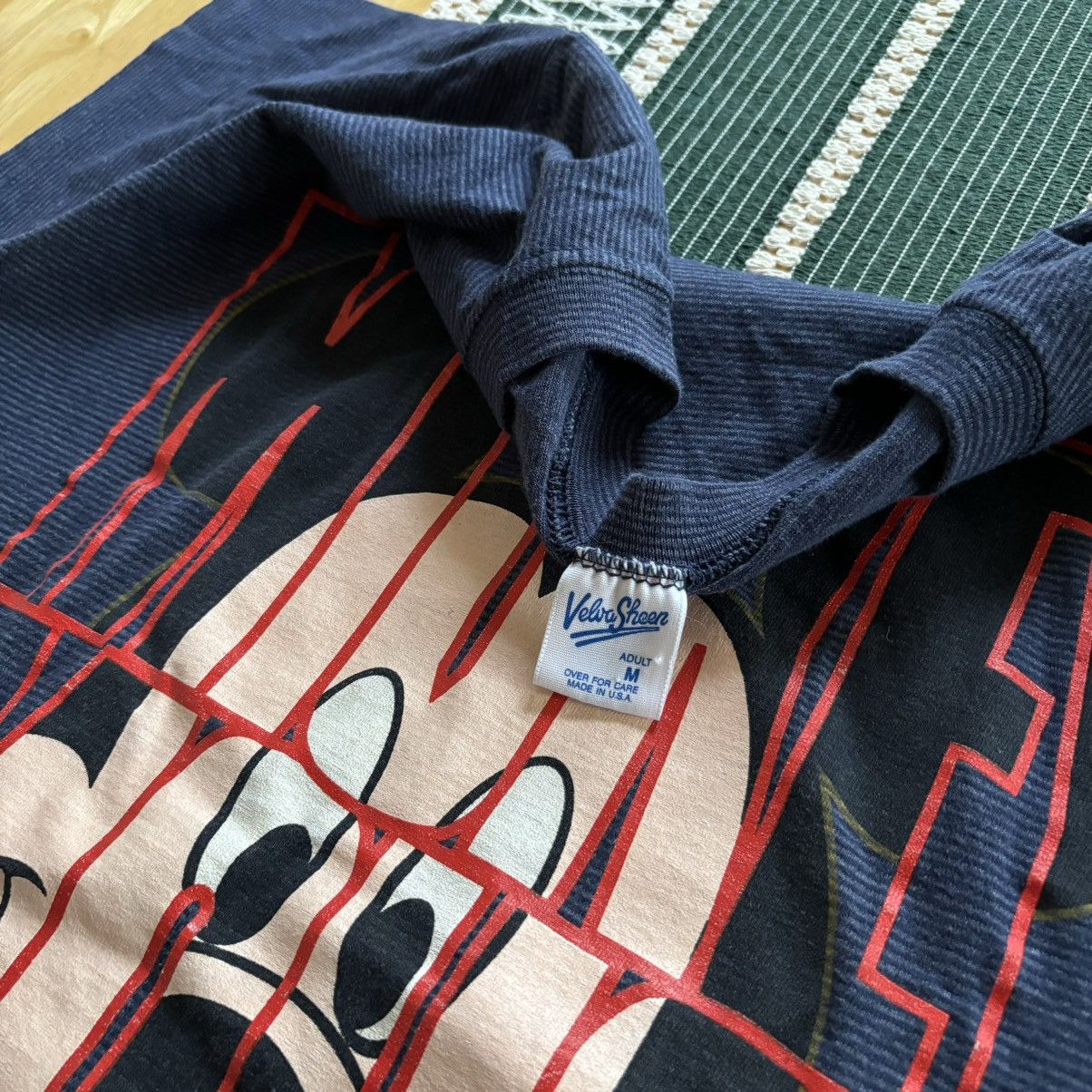 Disney × Vintage Vintage 1990s Mickey Mouse Disney World Striped Shirt Medium Size US M / EU 48-50 / 2 - 6 Thumbnail