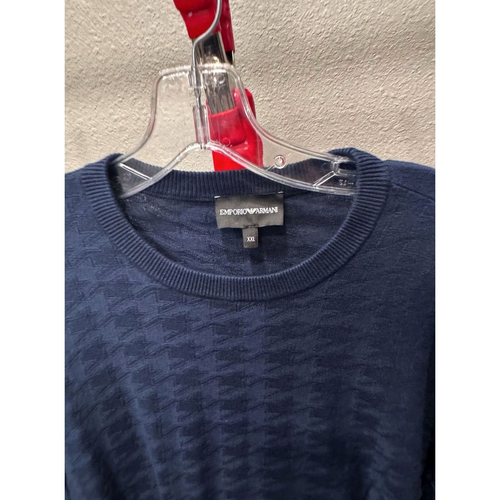 Emporio Armani Emporio Armani Sweater 2XL Multicolor Stitched Pullover Men 长 Size US XXL / EU 58 / 5 - 4 Thumbnail