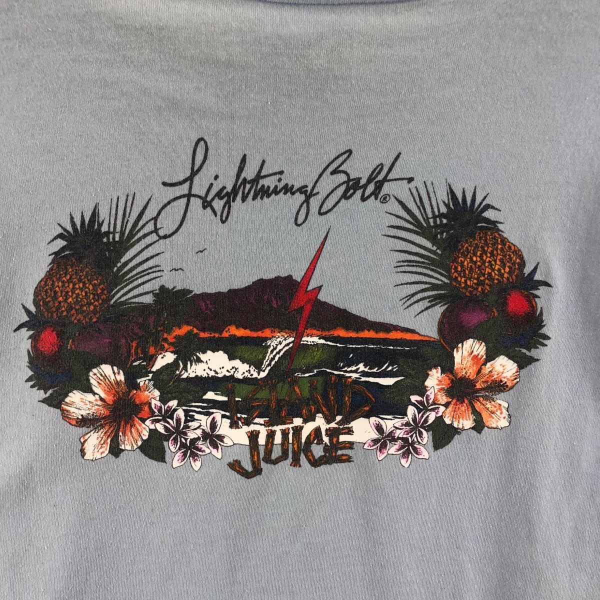 Lightning Bolt × Vintage Pick!! Vtg 90's LIGHTNING BOLD Surfing Long Sleeve Tshirt Size US L / EU 52-54 / 3 - 11 Thumbnail
