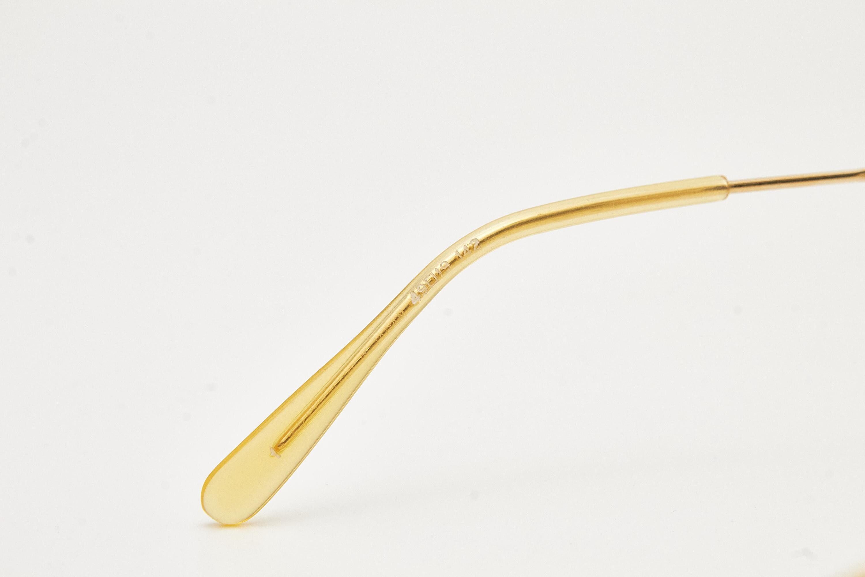 Jean Paul Gaultier Jean Paul Gaultier 55-3173 Gold Plated Oval Eyeglasses Size ONE SIZE - 8 Thumbnail