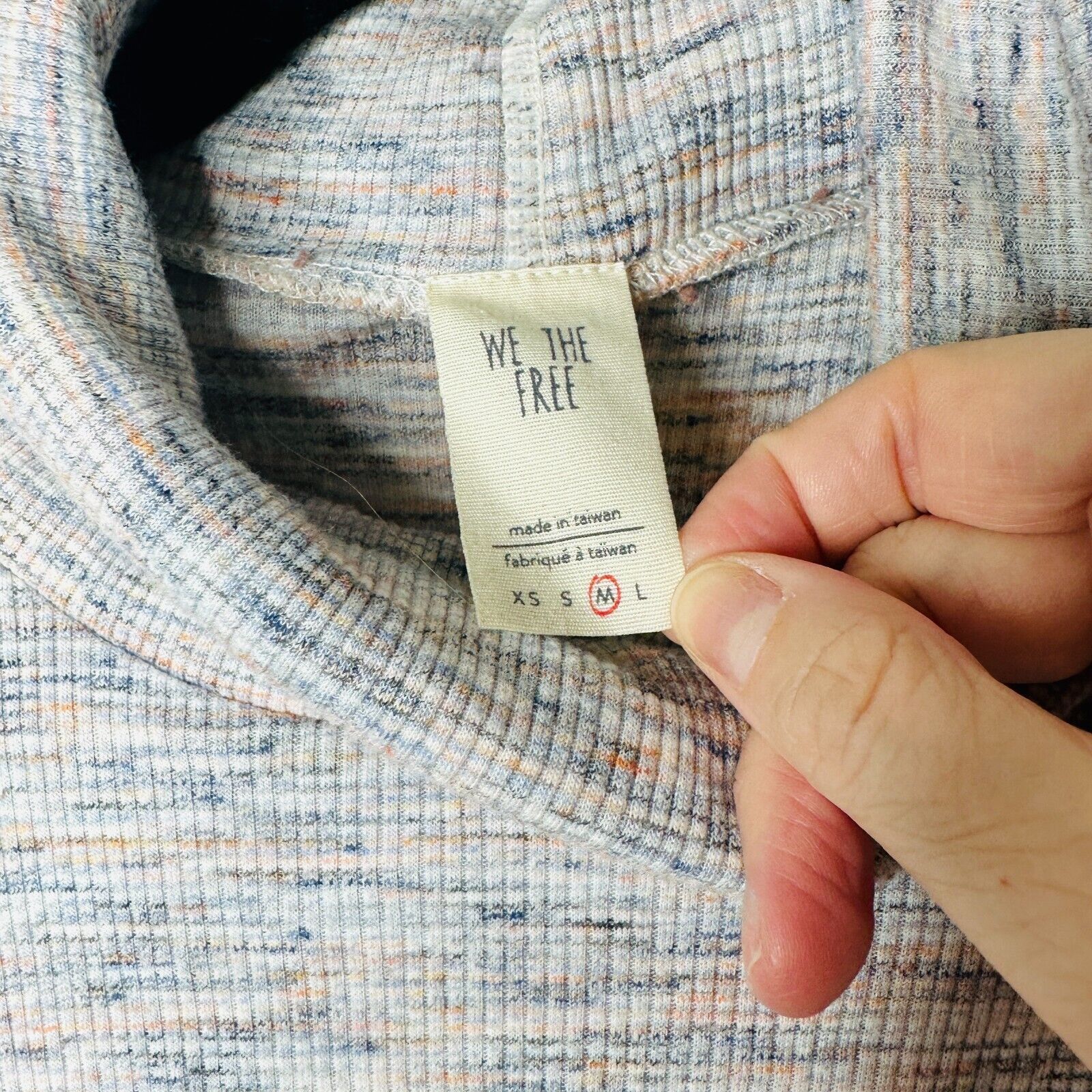 Other We The Free Ivory Multi-Color Open Back Turtleneck Tunic M Size M / US 6-8 / IT 42-44 - 4 Thumbnail