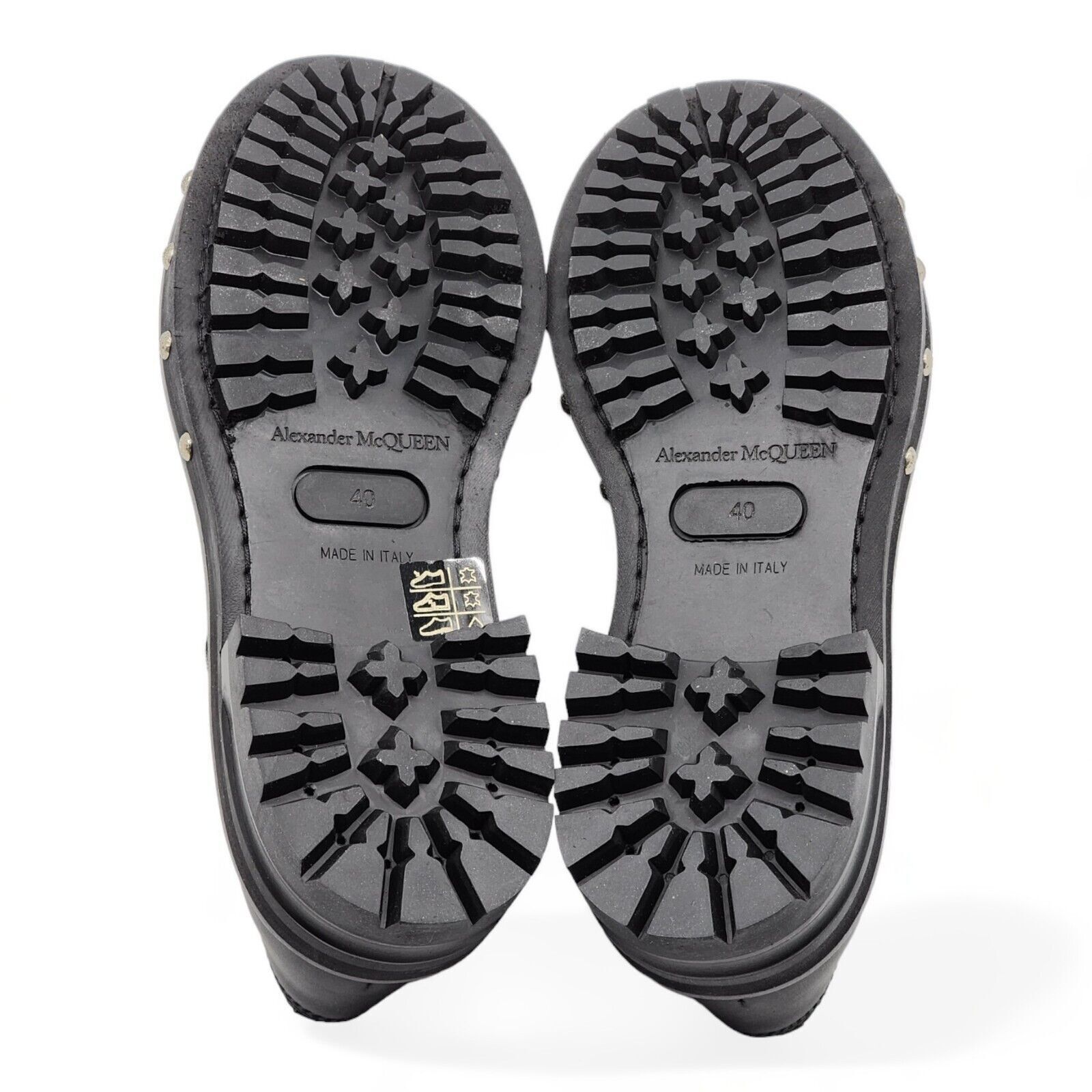 Alexander McQueen Hobnail Derby Shoes - Leather - Black 40 (7 US) $2200 Size US 7 / EU 40 - 6 Thumbnail