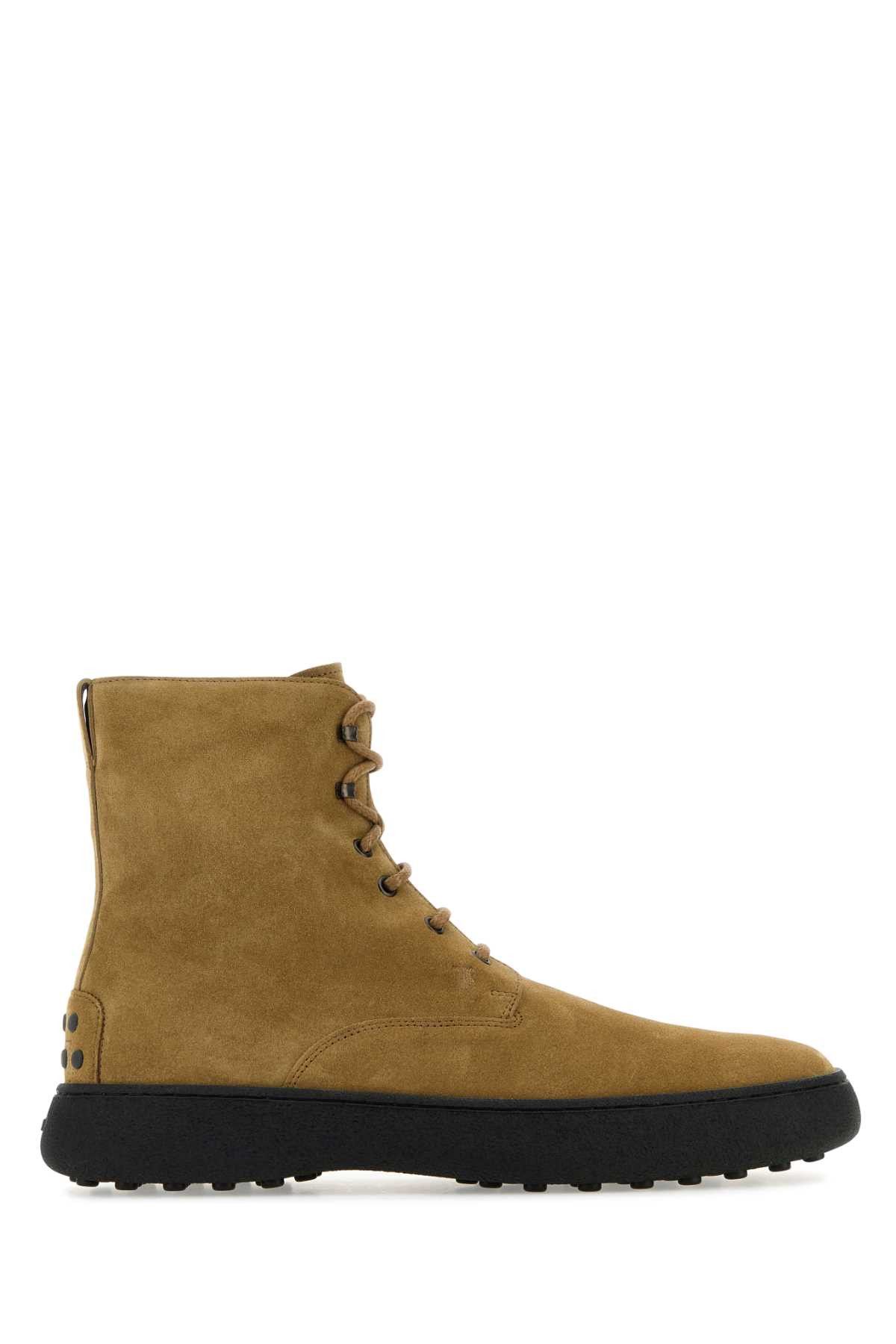 Tod's Camel Suede Ankle Boots Size US 10 / EU 43 - 1 Thumbnail
