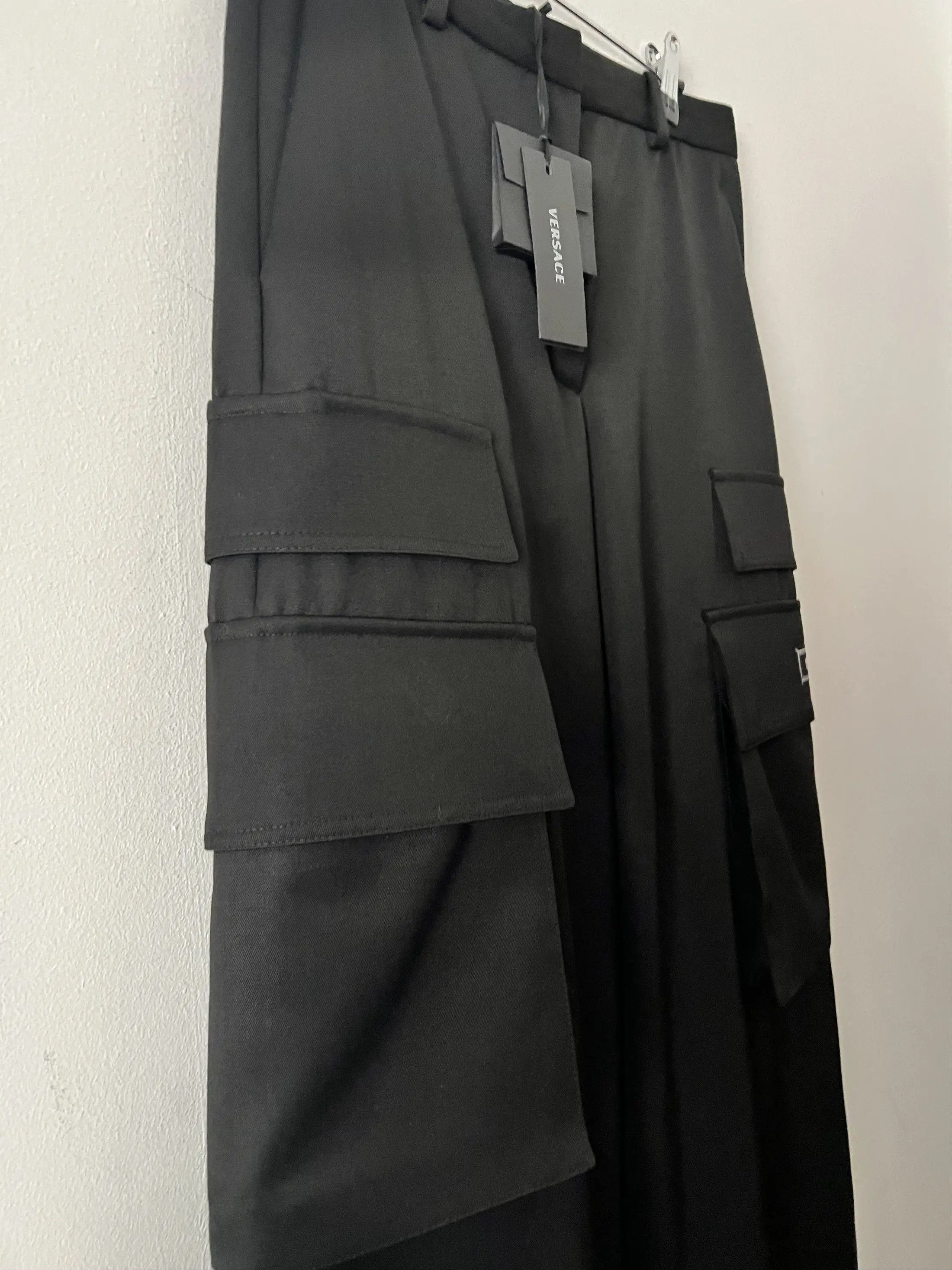 Versace Virgin Wool Cargo Pants Palazzo Design Size 26" / US 2 / IT 38 - 9 Thumbnail