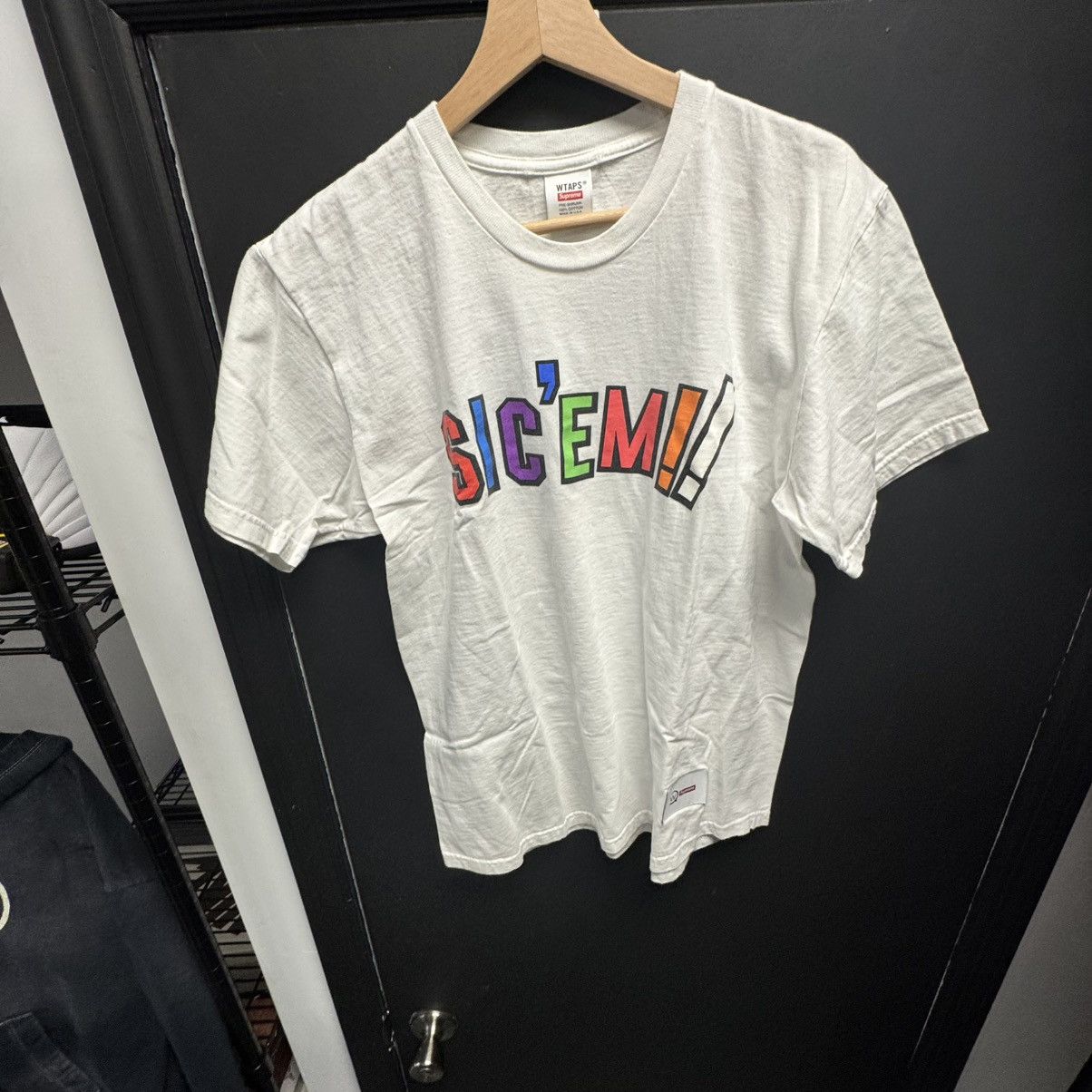 Supreme Supreme WTAPS Sic'em! Tee White Size US M / EU 48-50 / 2 - 1 Thumbnail