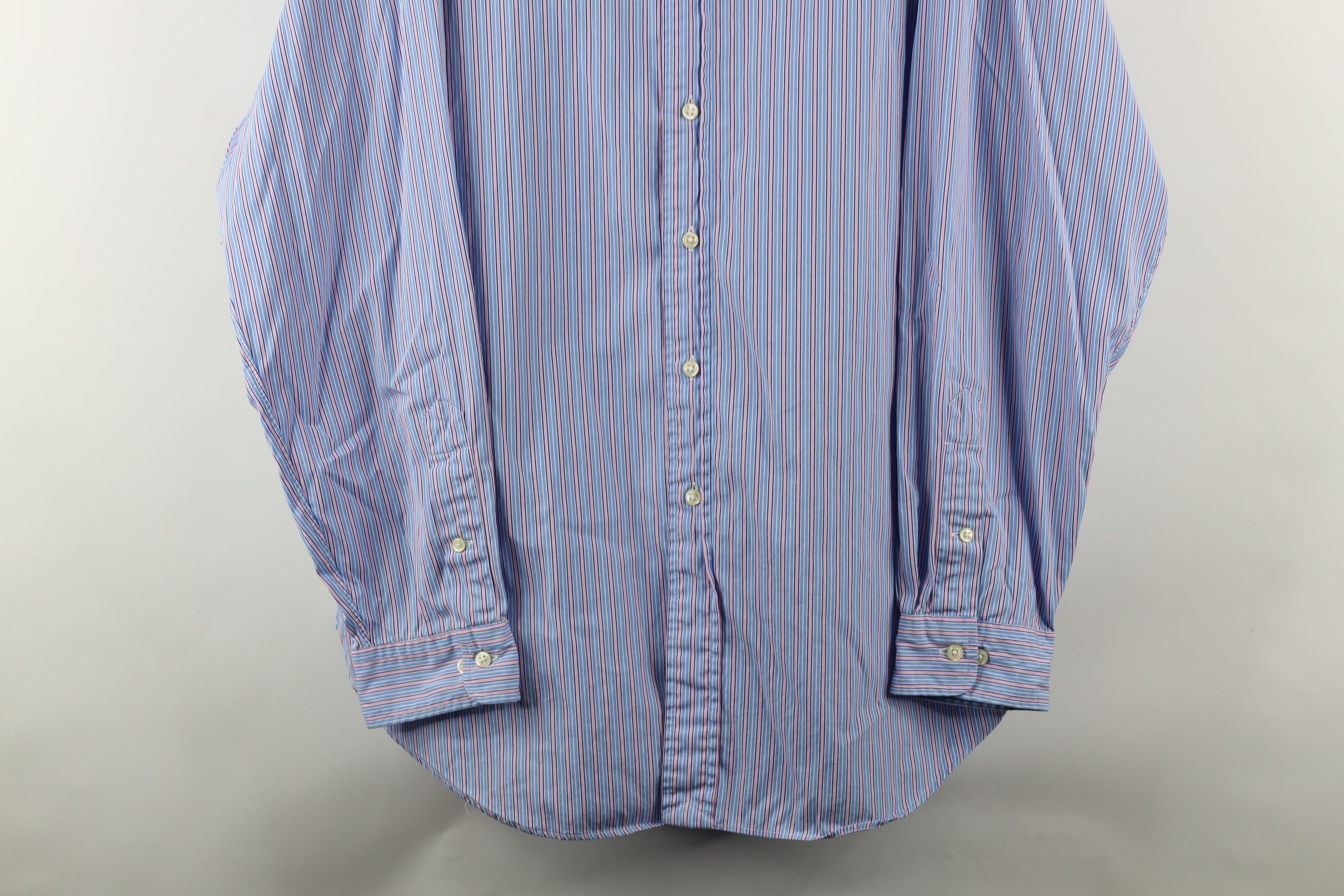 Polo Ralph Lauren Vintage 90s Ralph Lauren Fit Button Down Shirt Striped Pink Size US M / EU 48-50 / 2 - 3 Thumbnail