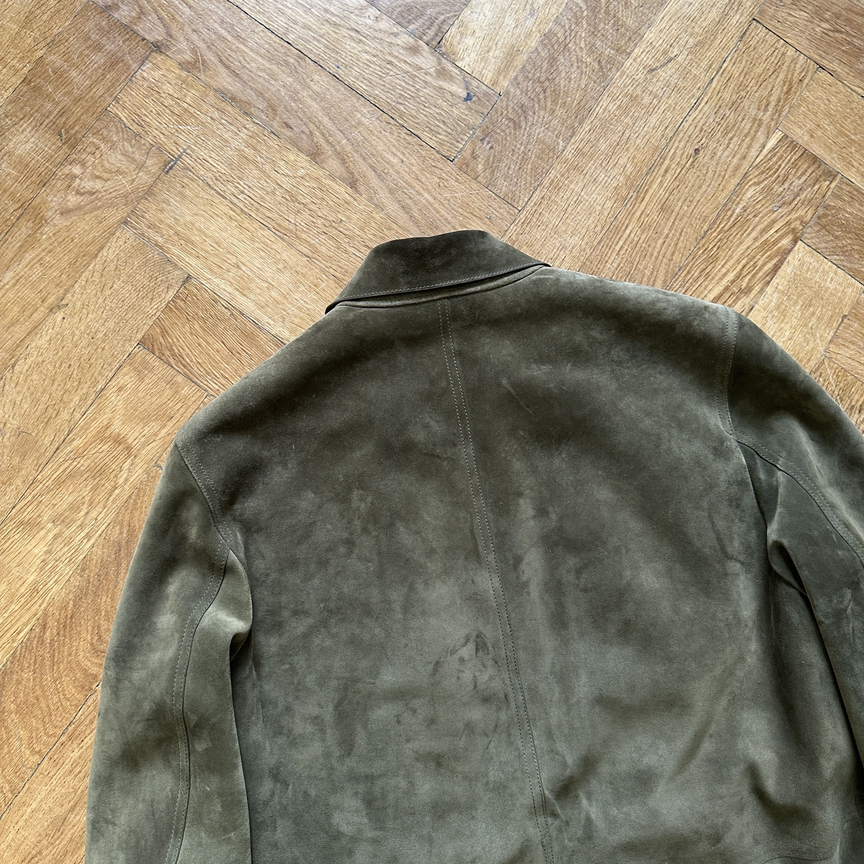 Berluti FW18 Khaki Suede Jacket with Removable Fur Vest Size US S / EU 44-46 / 1 - 9 Thumbnail