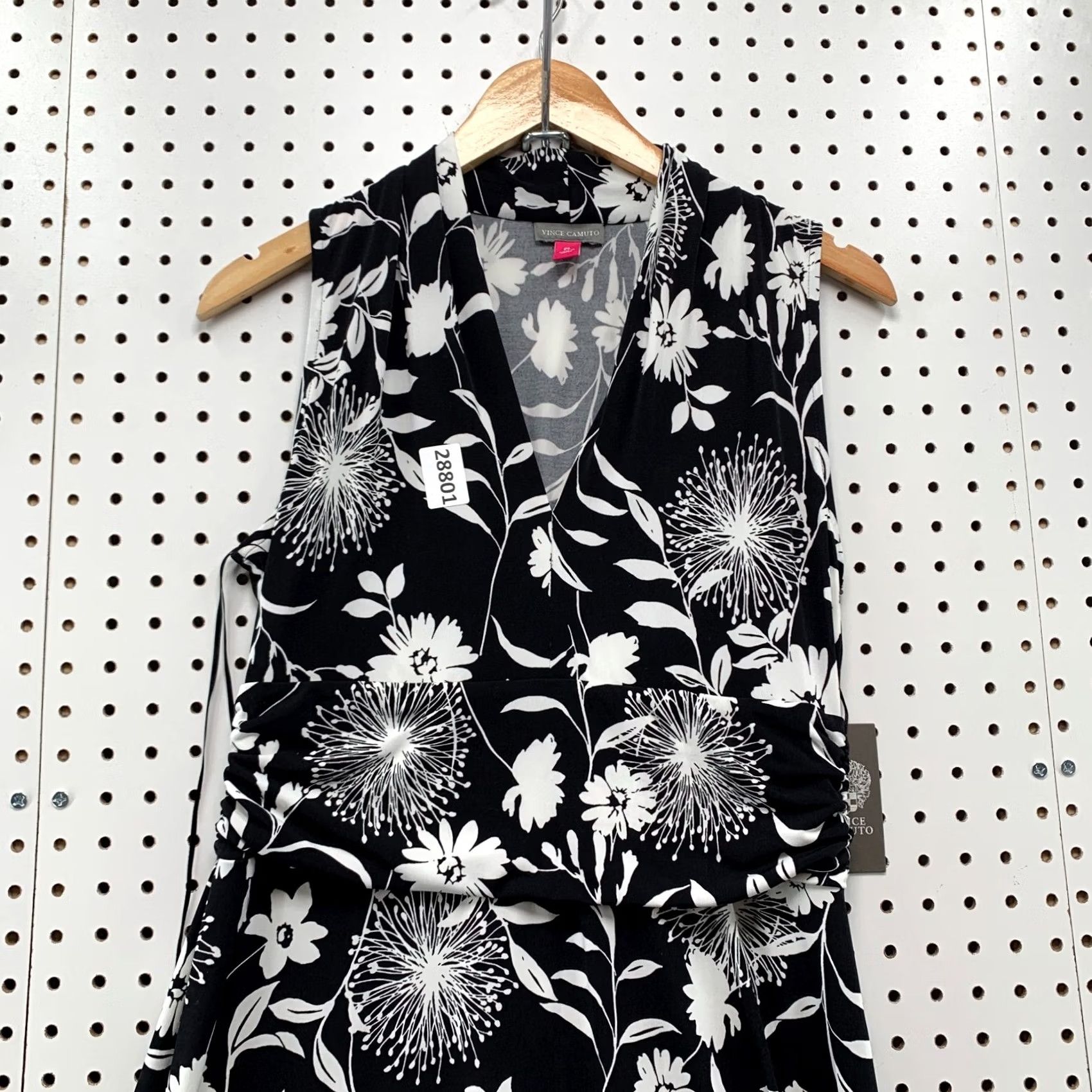 Vince Camuto Vince Camuto Maxi Slip Dress Black Floral L Petite Large Womens Dress Size L / US 10 / IT 46 - 2 Thumbnail
