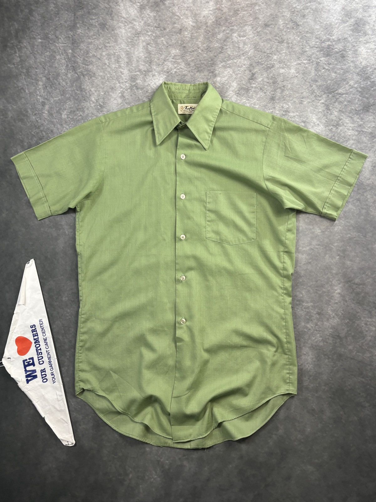 Vintage 1960s Vintage Shortsleeve Shirt PermaPress Work Camp Bowling Size US S / EU 44-46 / 1 - 4 Thumbnail