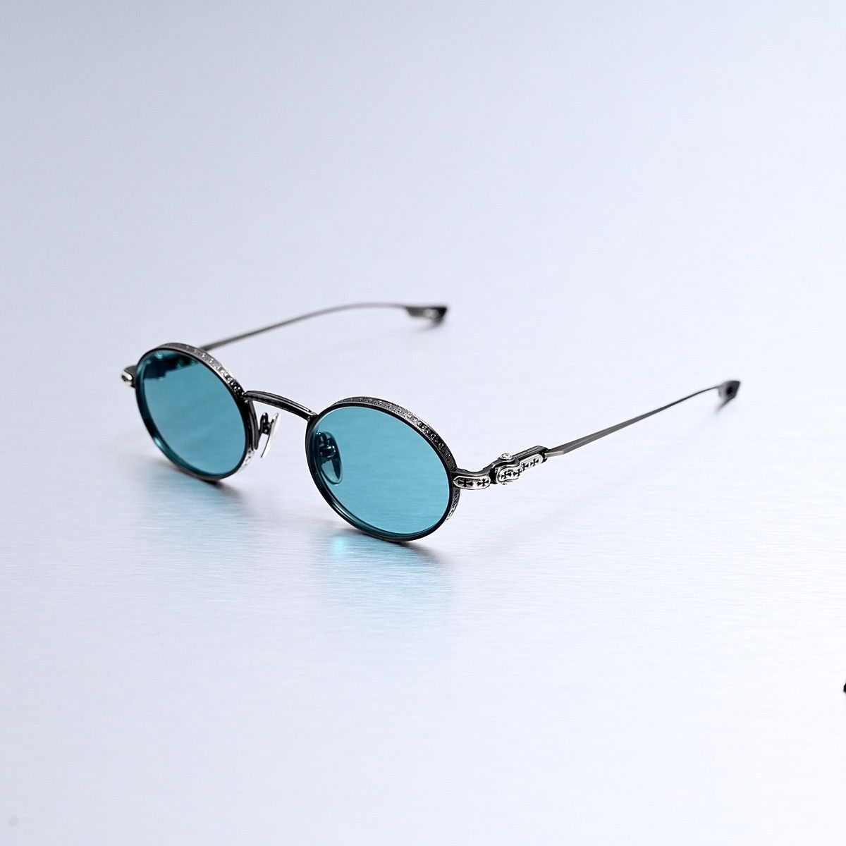 Chrome Hearts CHROME HEARTS HONEY DIPPED PEWTER SUNGLASSES Size ONE SIZE - 1 Thumbnail