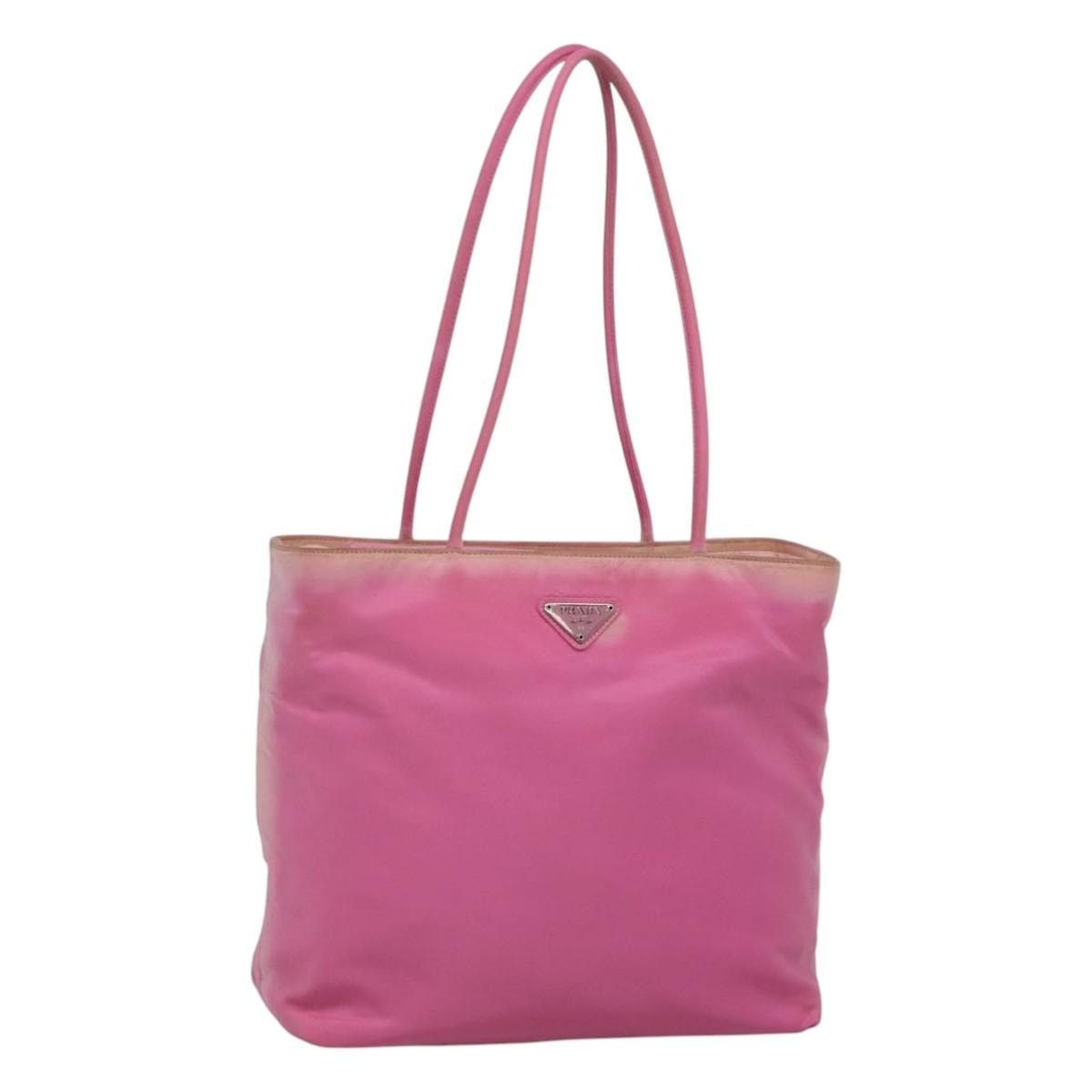 Prada PRADA Tote Bag Nylon Pink Silver Size ONE SIZE - 1 Thumbnail