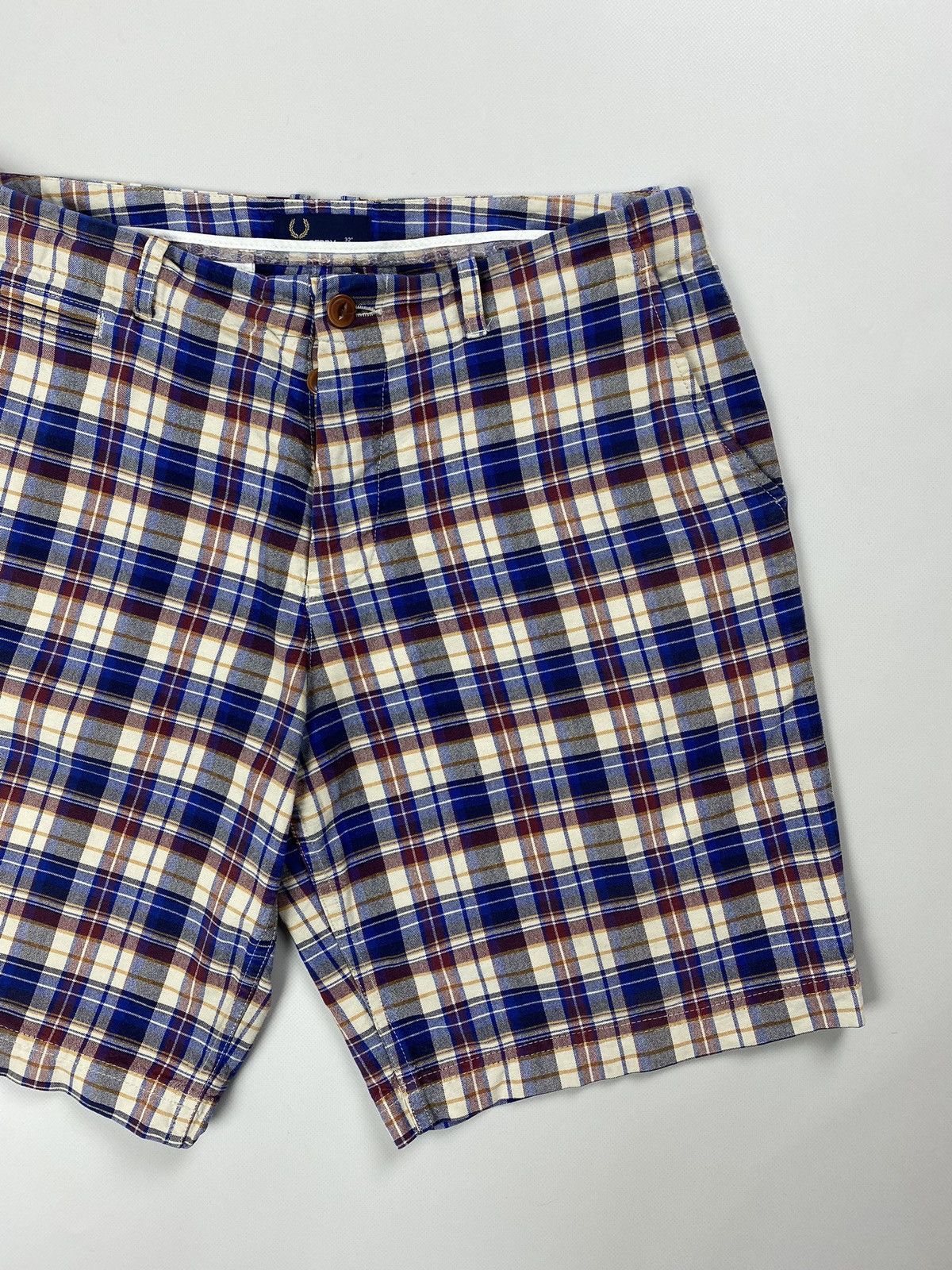 Fred Perry Fred Perry men’s checked chino shorts size 32" Size US 32 / EU 48 - 3 Thumbnail