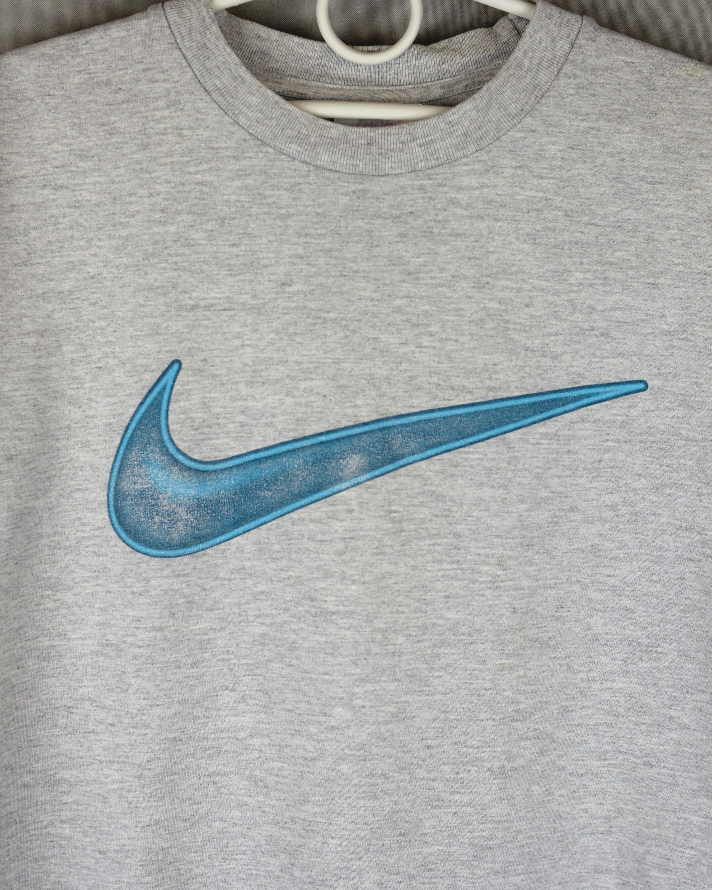 Nike × Vintage Vintage Nike Big Swoosh 90s t shirt Size US S / EU 44-46 / 1 - 2 Thumbnail
