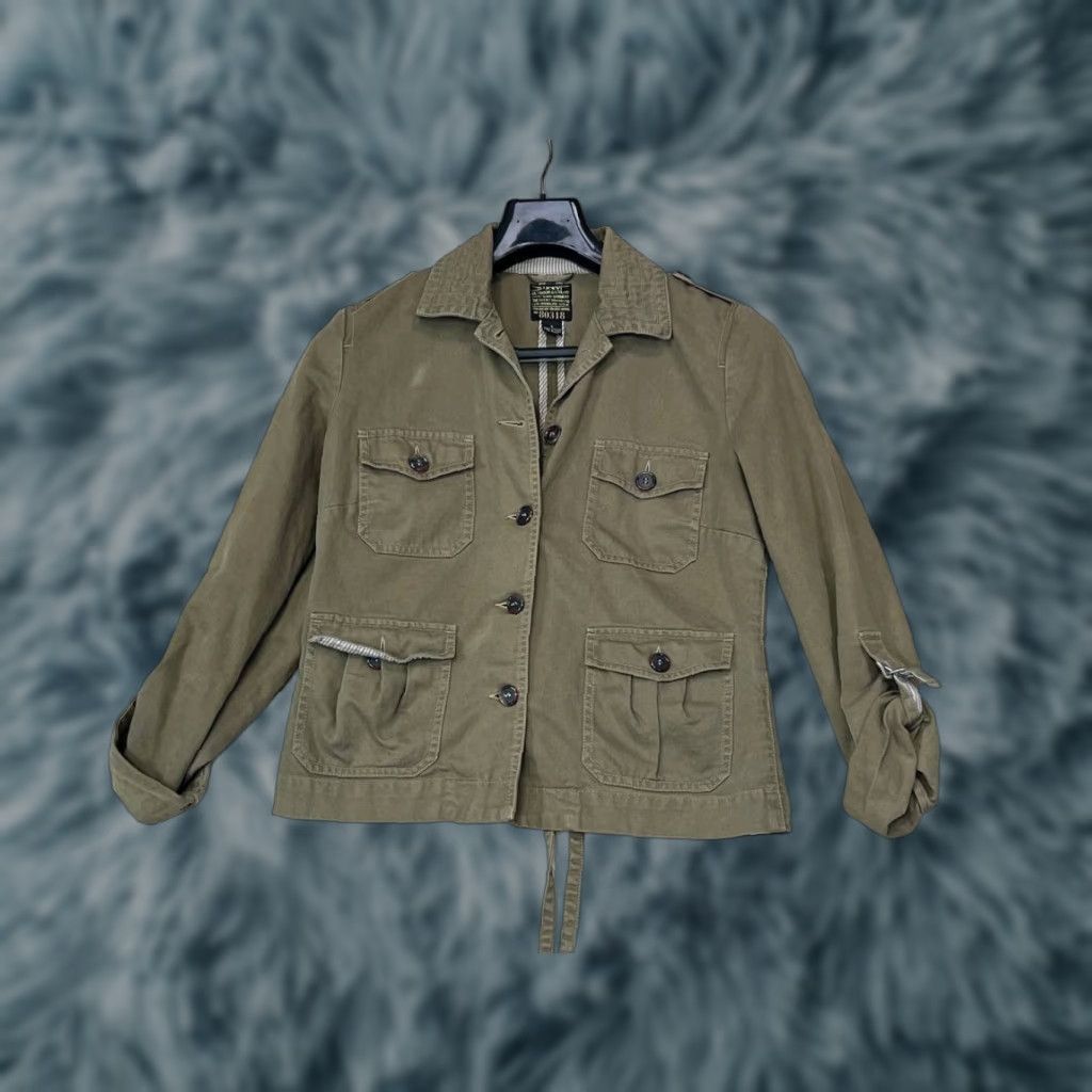 Lucky Brand Lucky Brand Army Green Womens Utility Military Field Jacket Button Up Short Sleeve? Size S / US 4 / IT 40 - 1 Thumbnail