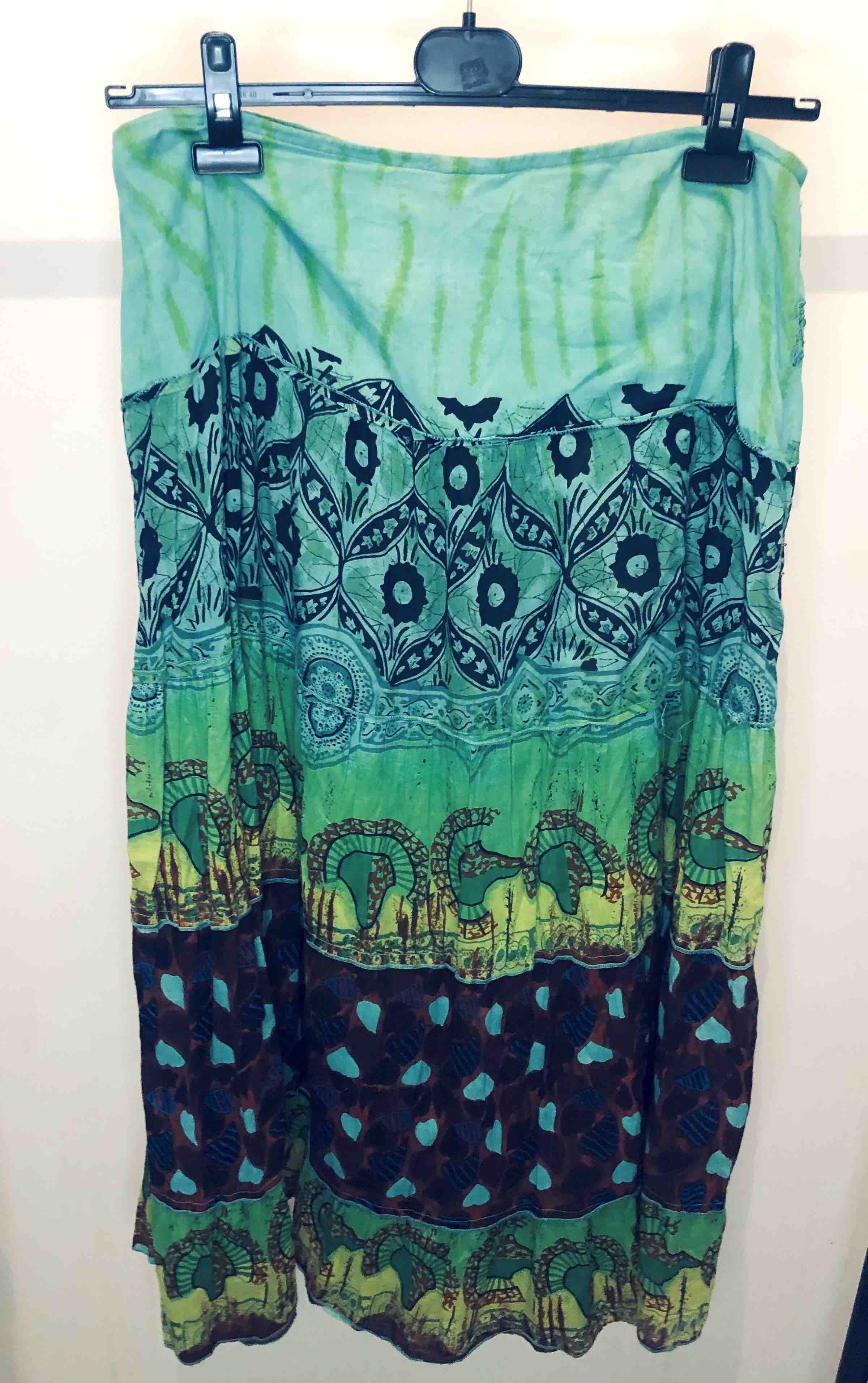 Vintage 70's Vintage Long Skirt Size M / US 6-8 / IT 42-44 - 2 Thumbnail
