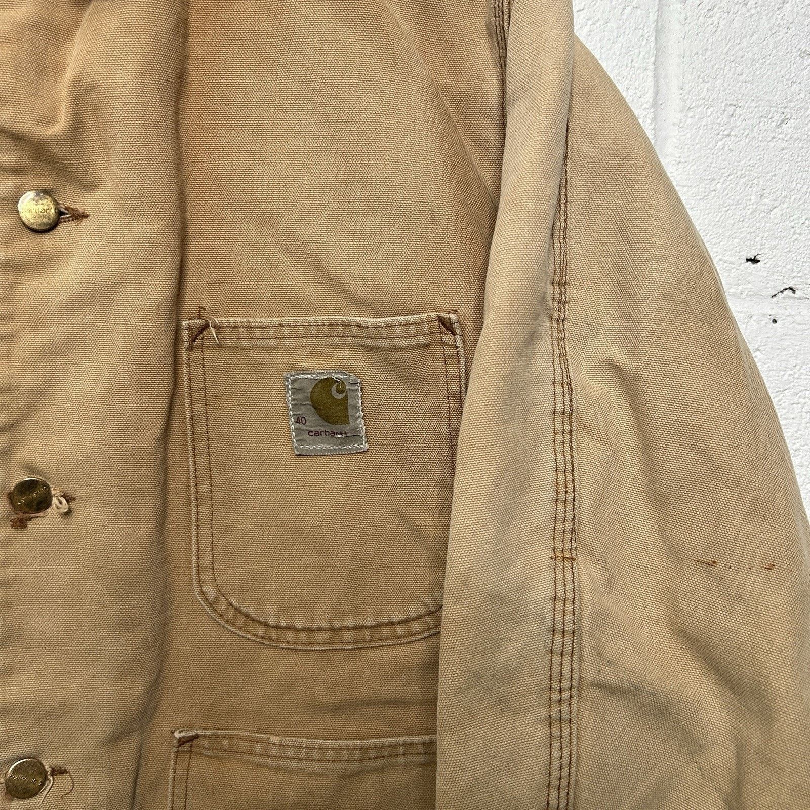 Carhartt Vintage Carhartt Quilted Chore Coat “Tan” 6QLCT Size US M / EU 48-50 / 2 - 3 Thumbnail