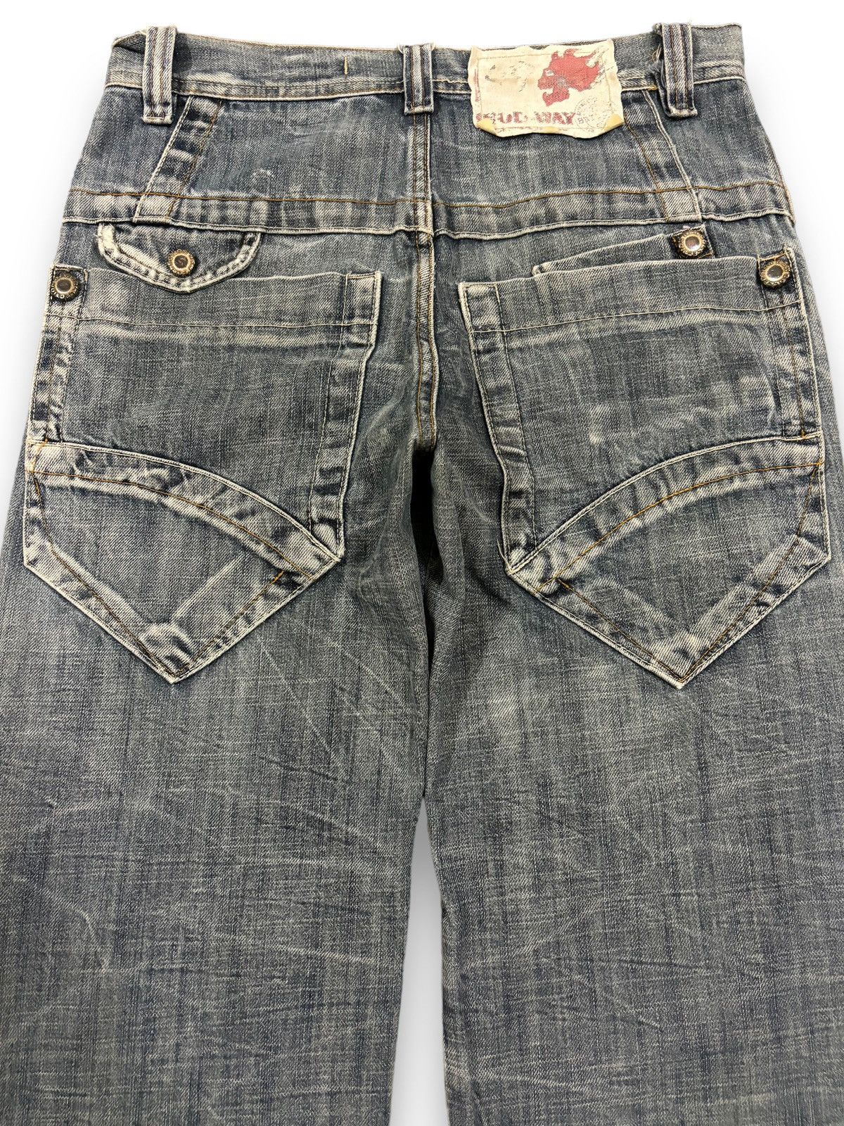 Diesel Vintage Hod-Way Industry Cracked Wash Loose Distressed Jeans Size US 30 / EU 46 - 12 Thumbnail