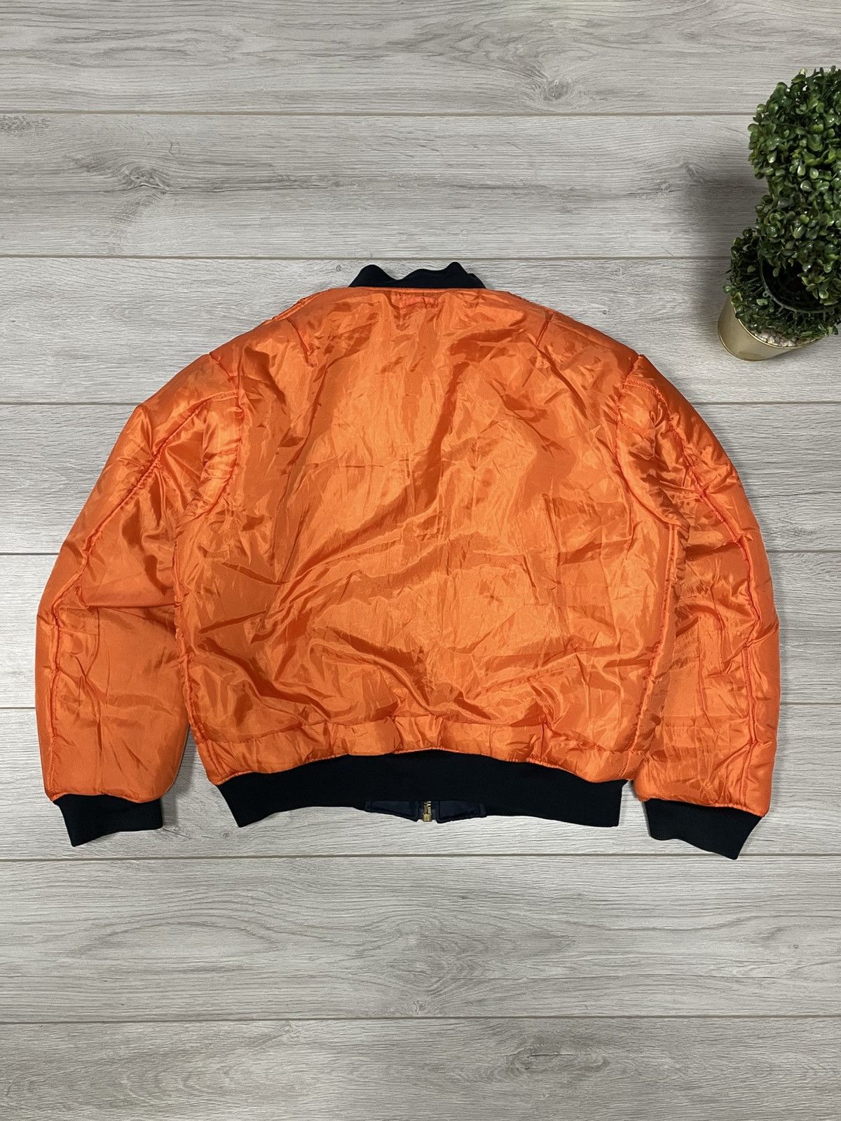 Vintage MA-1 fostex Bomber Flying man vintage zip nylon jacket Size US XL / EU 56 / 4 - 14 Thumbnail