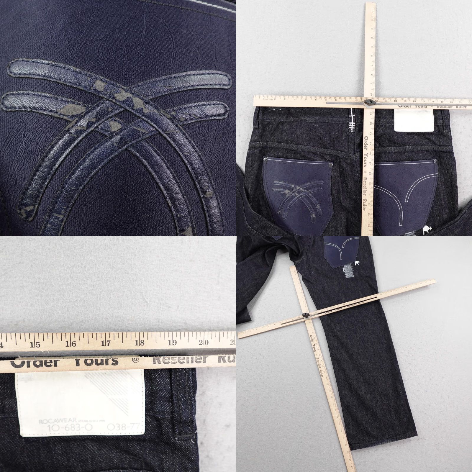 Rocawear VINTAGE Rocawear Jeans 40 Blue Denim Regular Baggy Hip Hop Y2K Mens Size US 40 / EU 56 - 8 Thumbnail