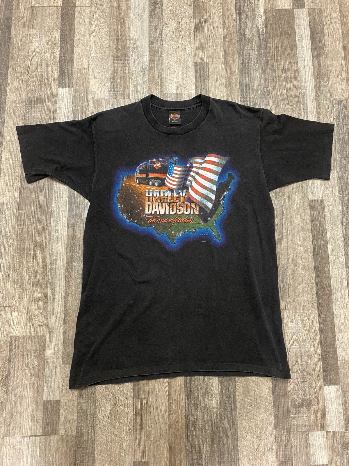 Harley Davidson Vintage 1996 Harley Davidson Made in Usa Single Stitch tee Size US L / EU 52-54 / 3 - 1 Thumbnail
