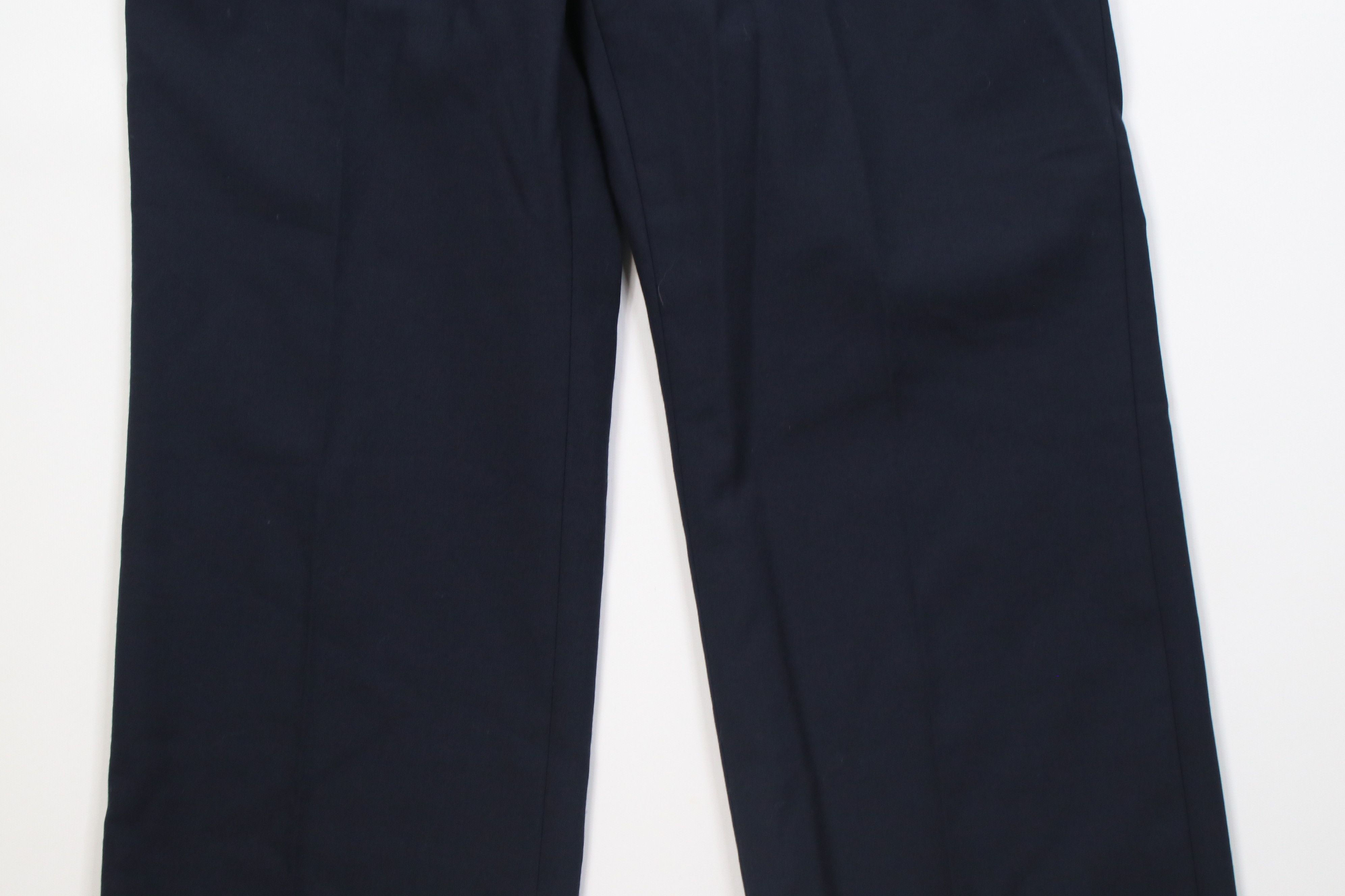 Vintage Vintage 70s Streetwear Wool Wide Leg Chino Pants Blue USA Size US 32 / EU 48 - 3 Thumbnail