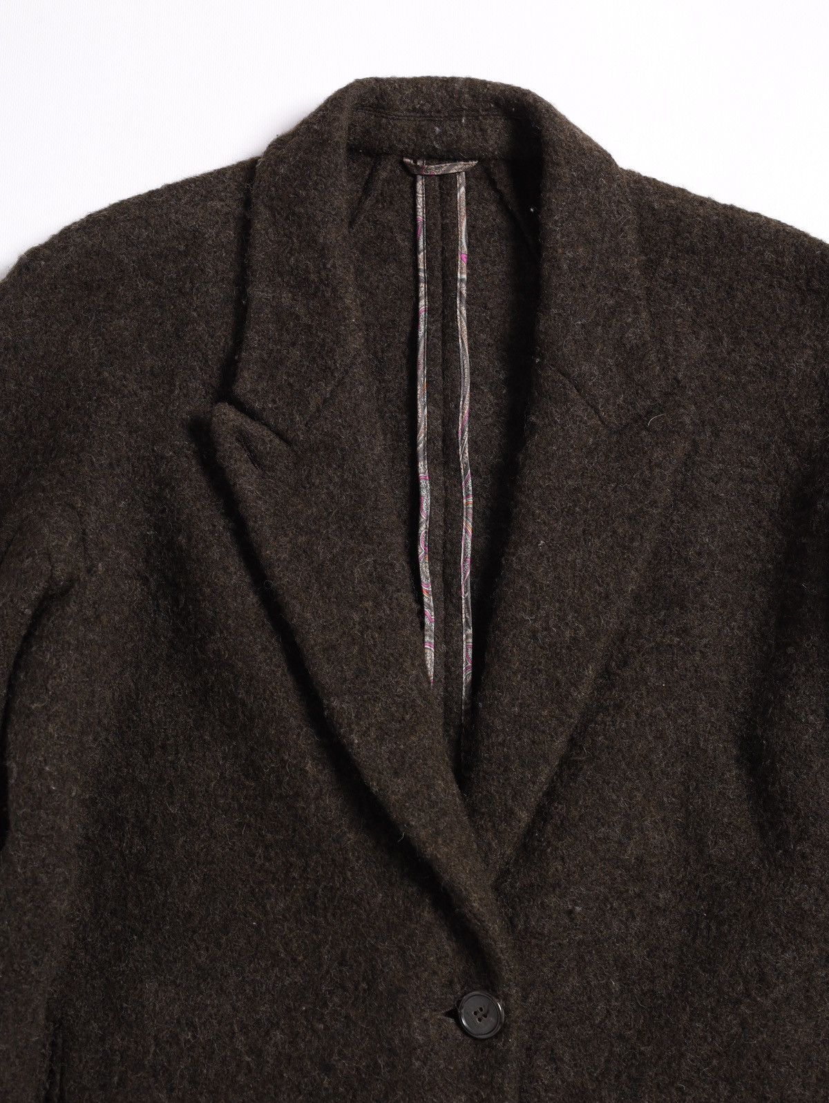 Etro Etro Milano Lana Wool Long Coat Brown Khaki Olive Jacket Size US M / EU 48-50 / 2 - 7 Thumbnail