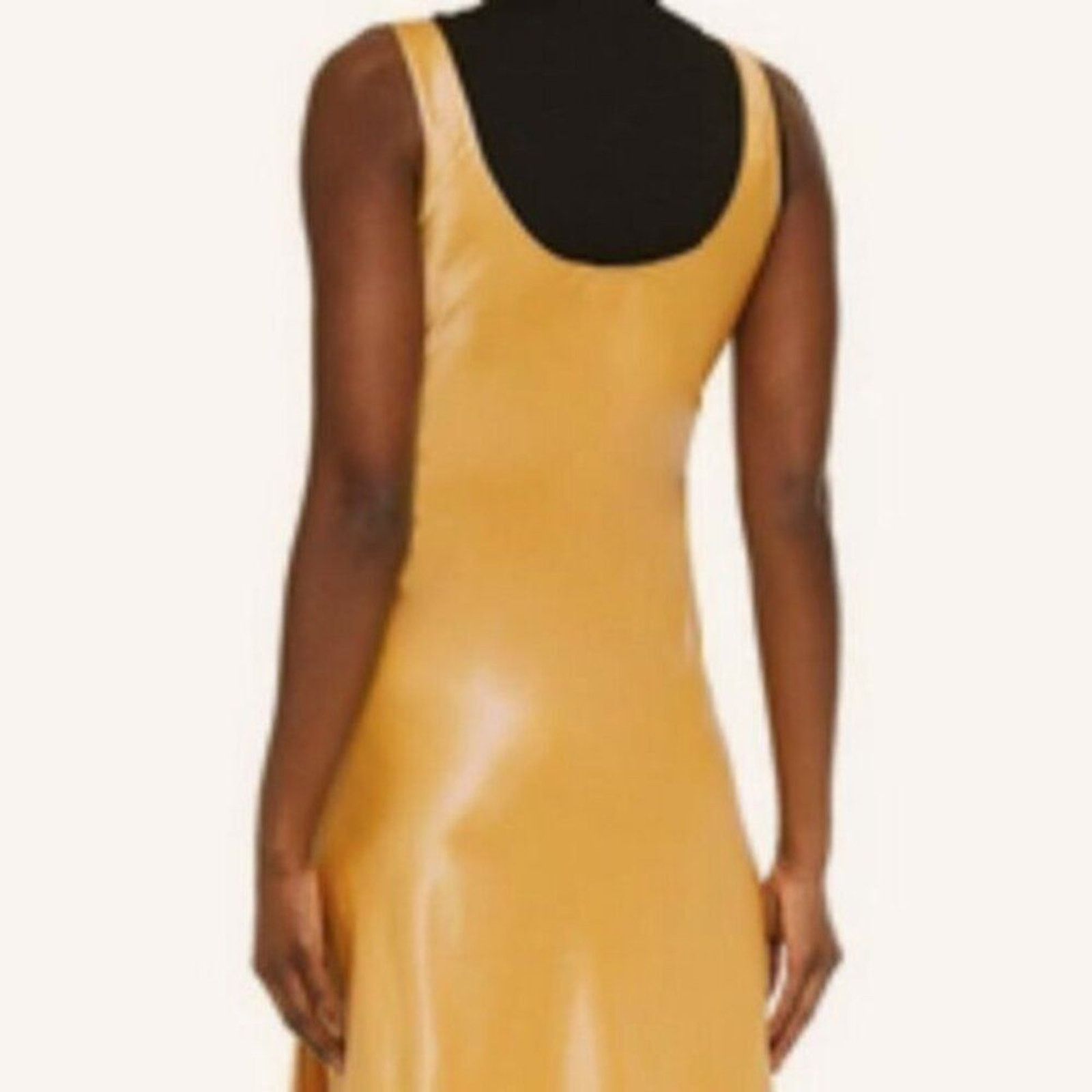 Acne Studios Acne Studios Satin slip dress Gold US 10 Size L / US 10 / IT 46 - 4 Thumbnail