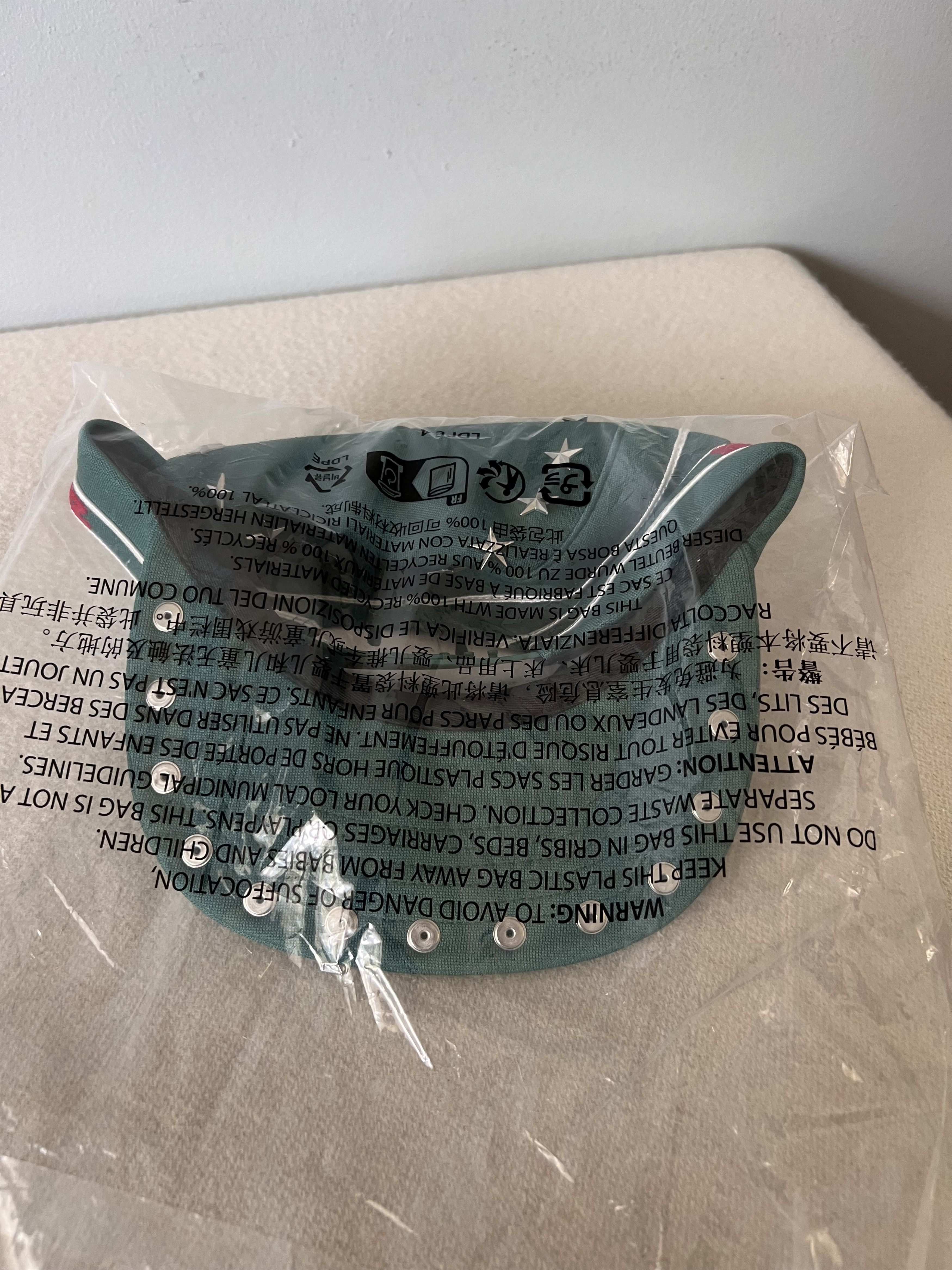 Supreme Stars Studded Pillbox Hat in Dark Green