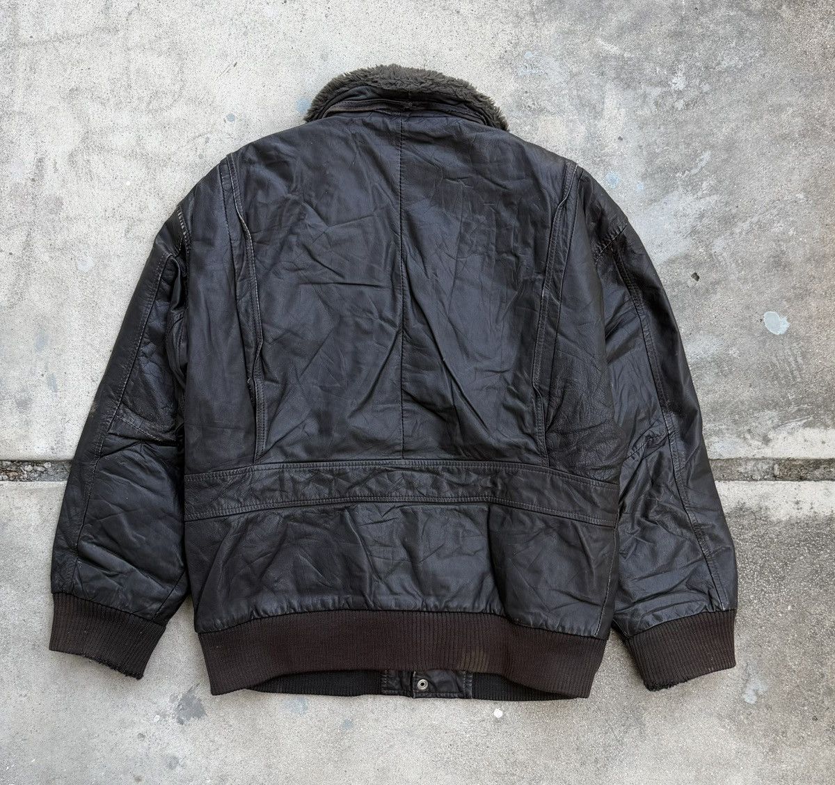 Genuine Leather Vintage Flying Tigers G-1 Leather Bomber Flight Jacket Size US L / EU 52-54 / 3 - 3 Thumbnail