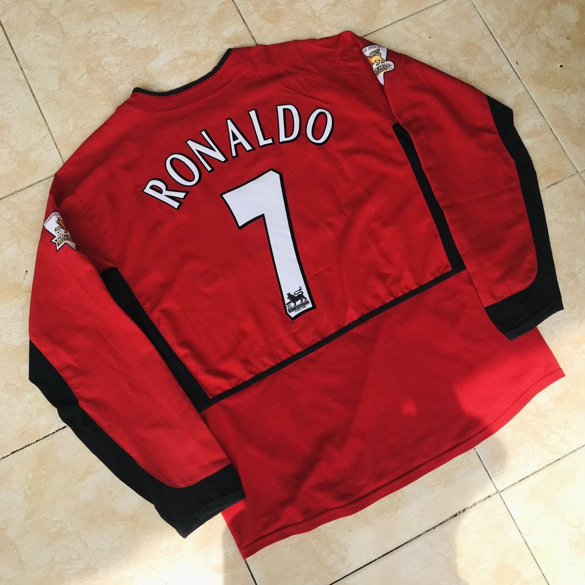 Nike × Vintage Original LS Manchester United 2002-2004 #7 C. Ronaldo Debut Size US XXL / EU 58 / 5 - 5 Thumbnail