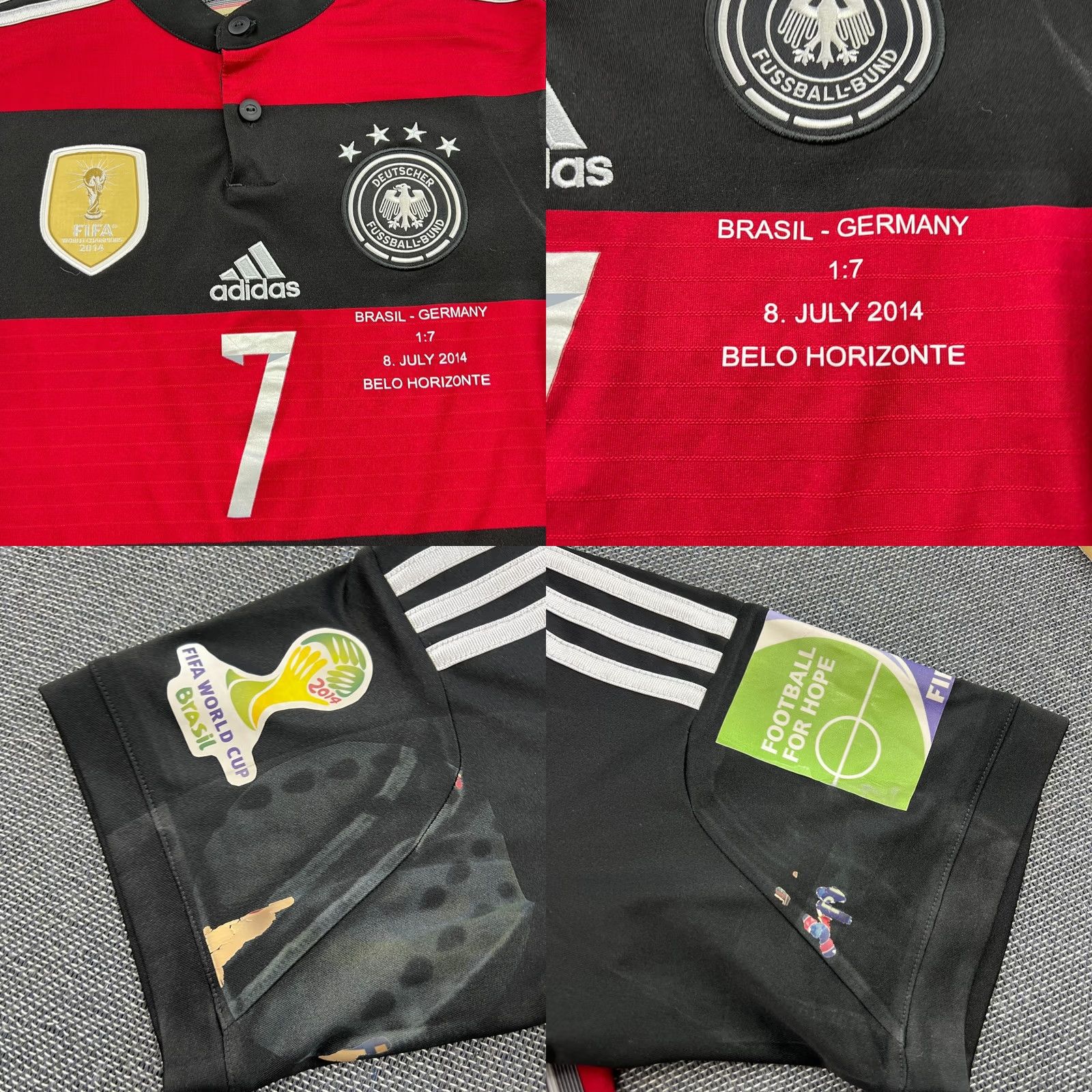 Adidas 2014-2015 Away World Cup Finals: Schweinsteiger Football Jersey Small Size US S / EU 44-46 / 1 - 8 Thumbnail