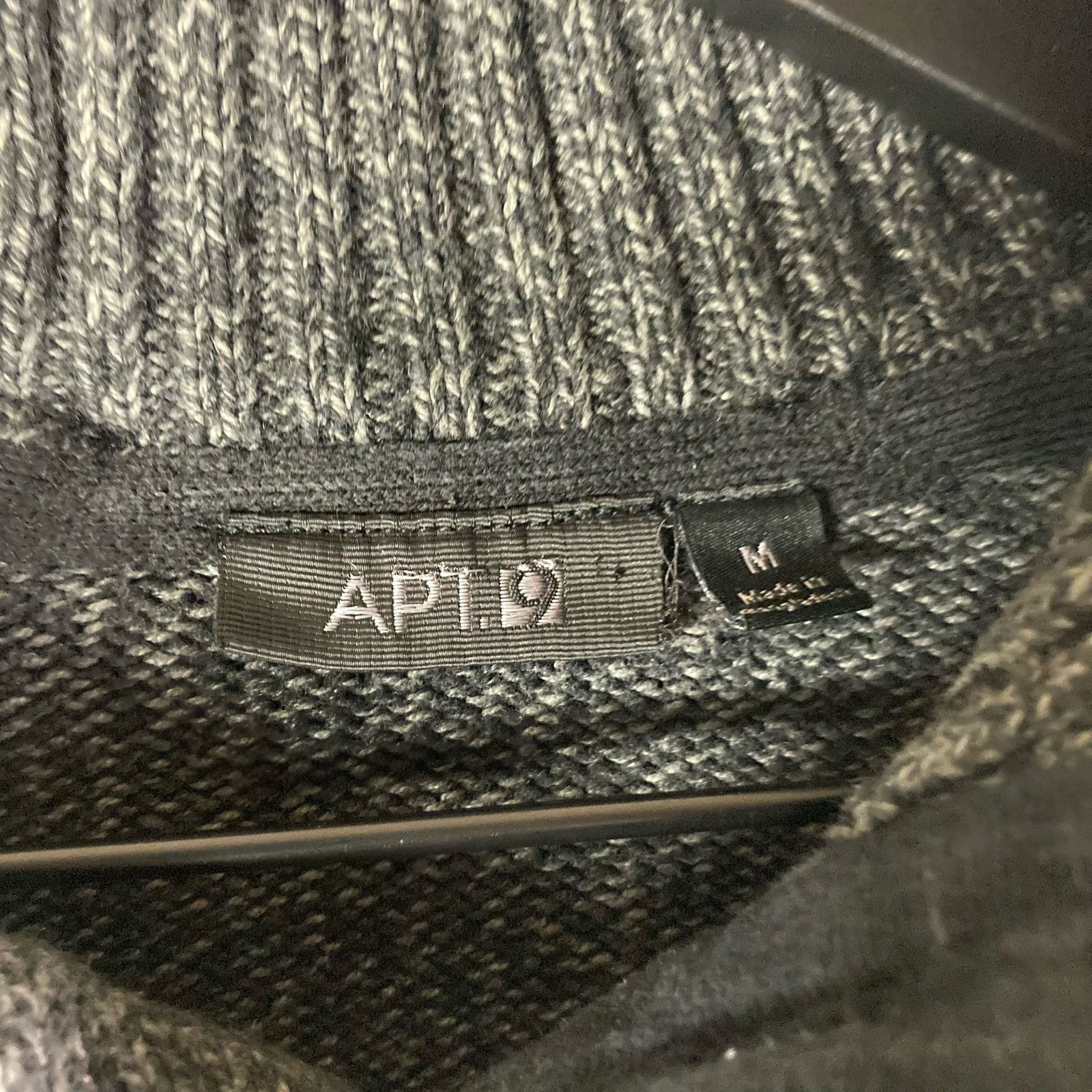 Apt. 9 Sweater Mens Gray Pullover Size Medium 1/4 Button Knit Size US M / EU 48-50 / 2 - 2 Thumbnail
