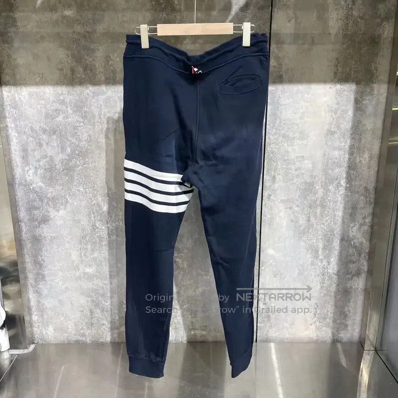 Thom Browne Thom Browne Blue Cotton Casual Pants . Size US 30 / EU 46 - 2 Thumbnail