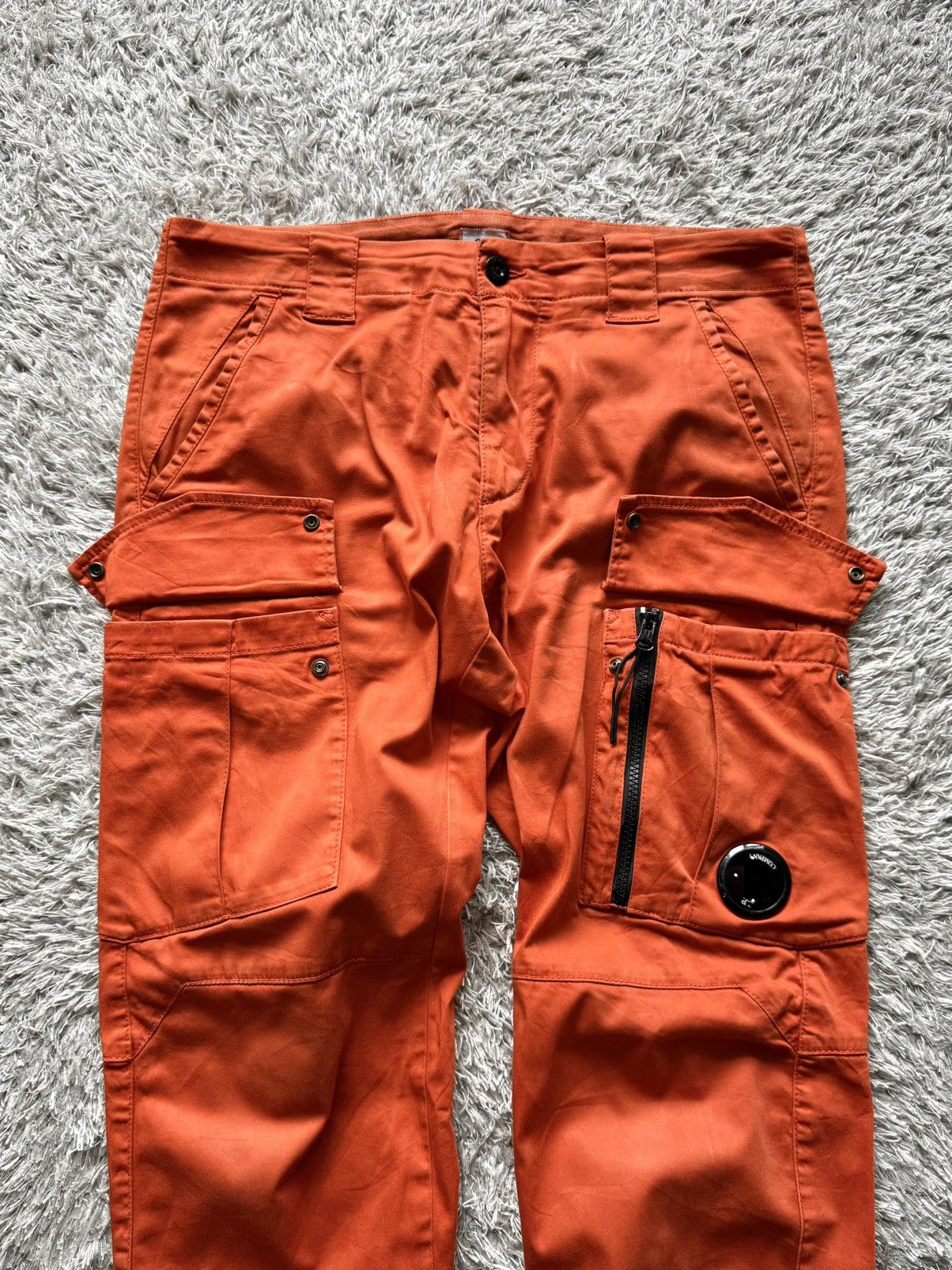 C.P. Company C.P. COMPANY ORANGE GARMENT DYED CARGO PANTS Size US 33 - 2 Thumbnail