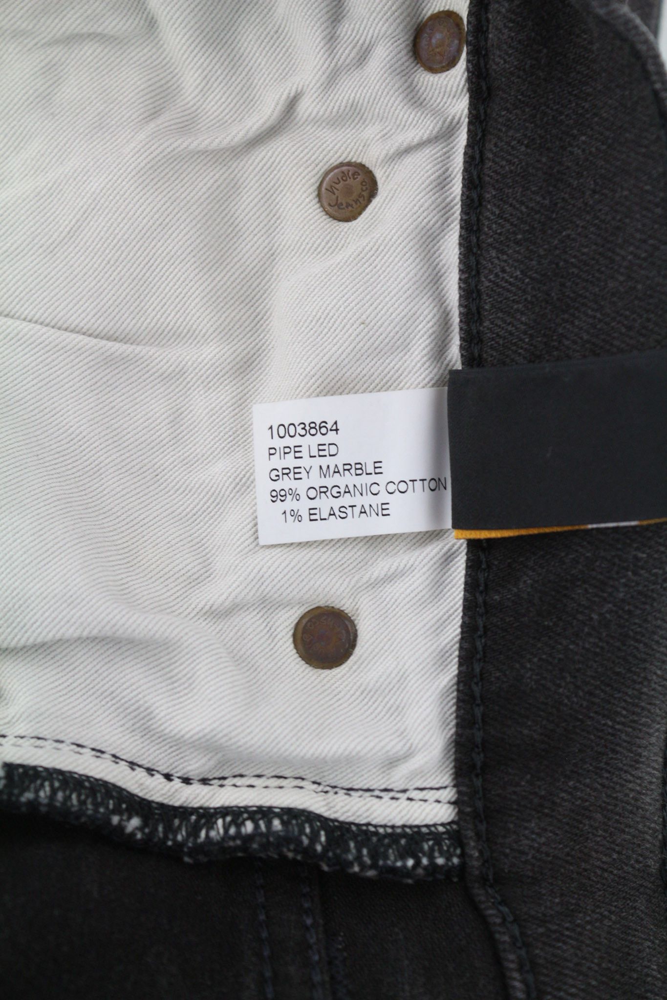 Nudie Jeans PIPE LED W29/L30 Skinny Fit Cotton Stretch Grey 80606 Size US 29 - 7 Thumbnail
