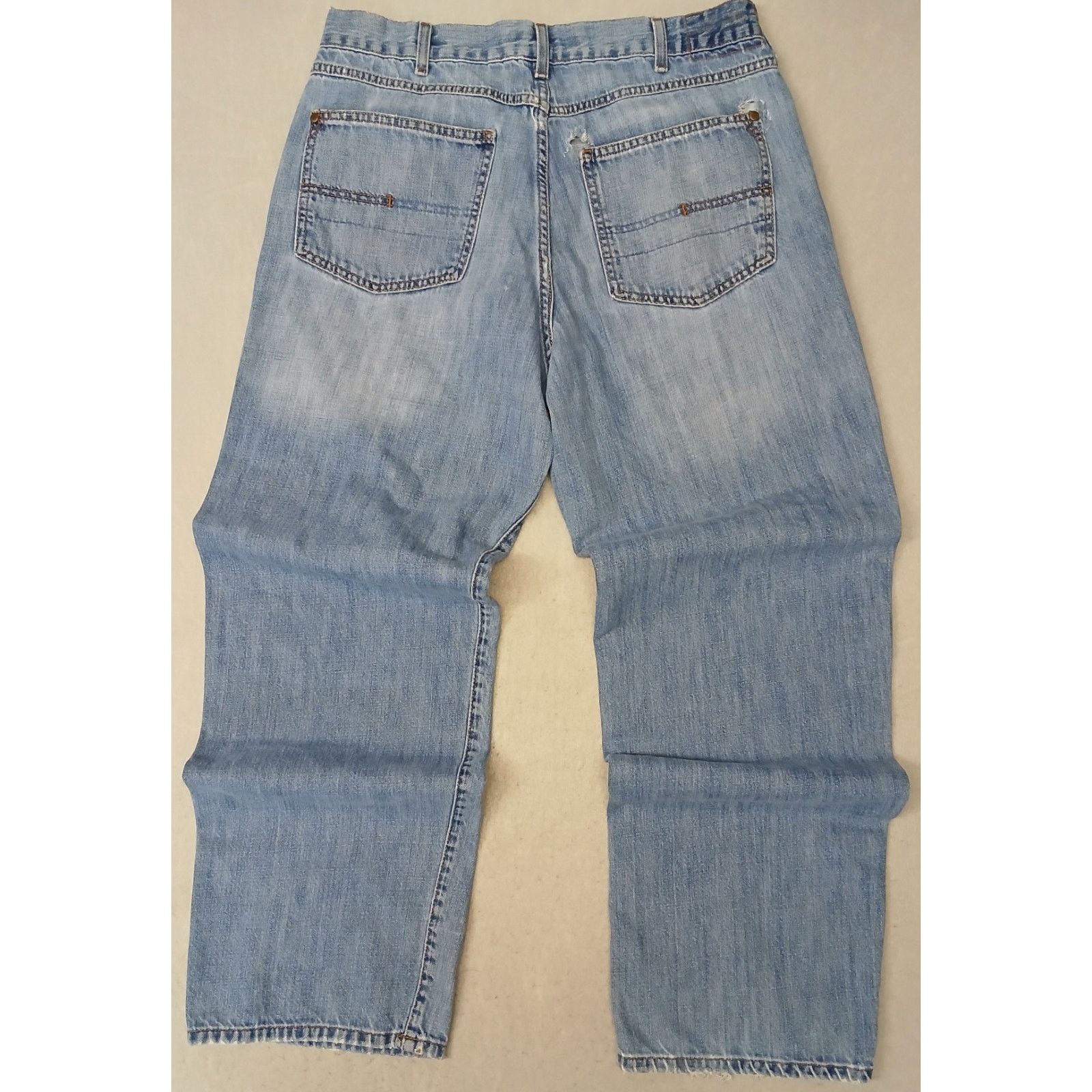 Calvin Klein Calvin Klein (36x30) Relaxed Straight Leg Blue Denim Jeans Size US 36 / EU 52 - 10 Thumbnail