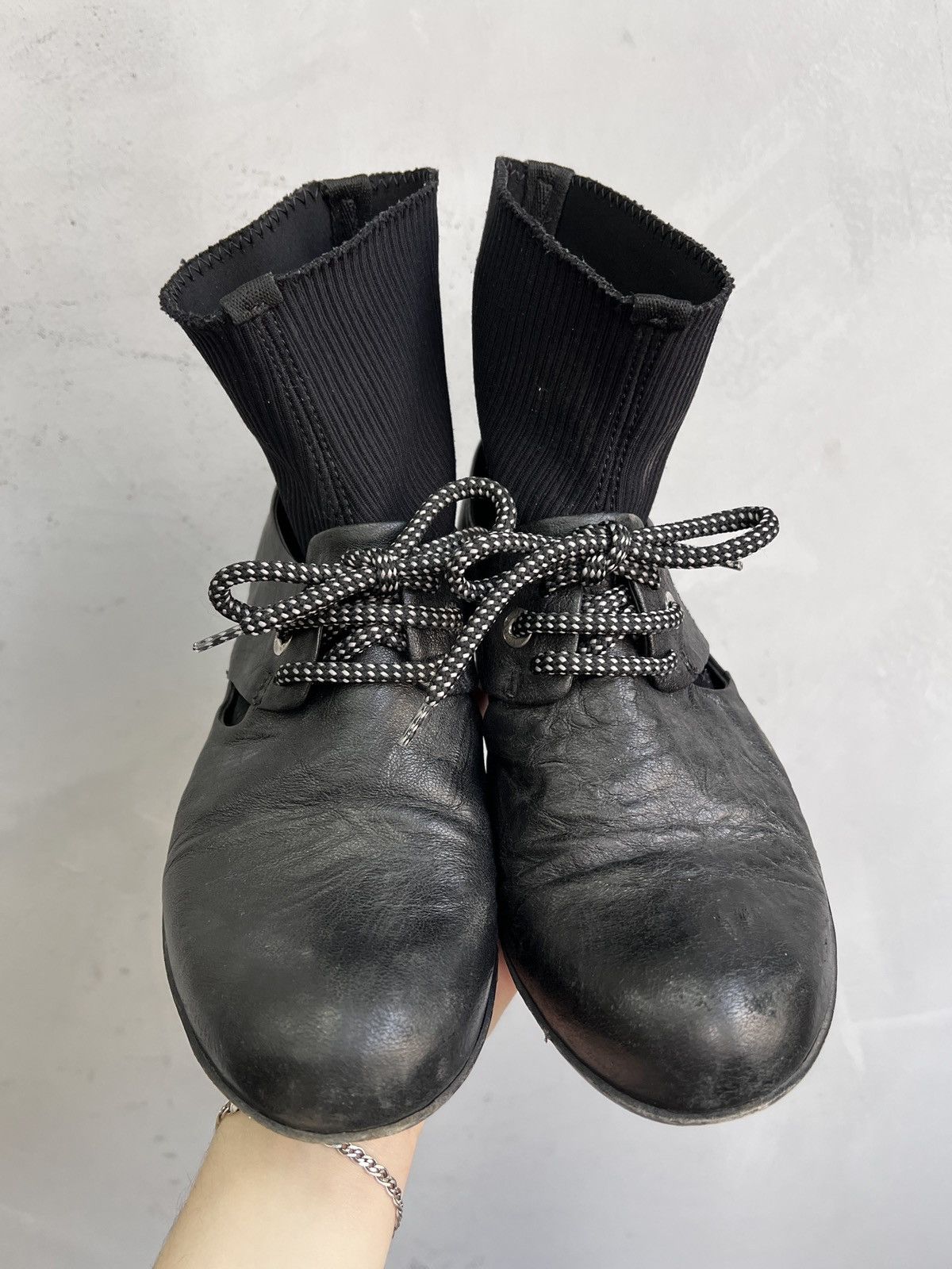 Trippen Rick owens style Leather Shoes Ankle Sock Boots Y2K Style Size US 7 / IT 37 - 5 Thumbnail