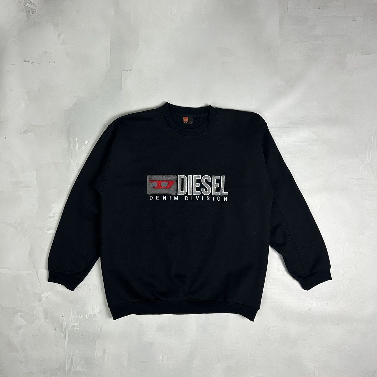 Diesel × Vintage Y2K Diesel Vintage Big Logo Sweatshirt Size US XL / EU 56 / 4 - 2 Thumbnail