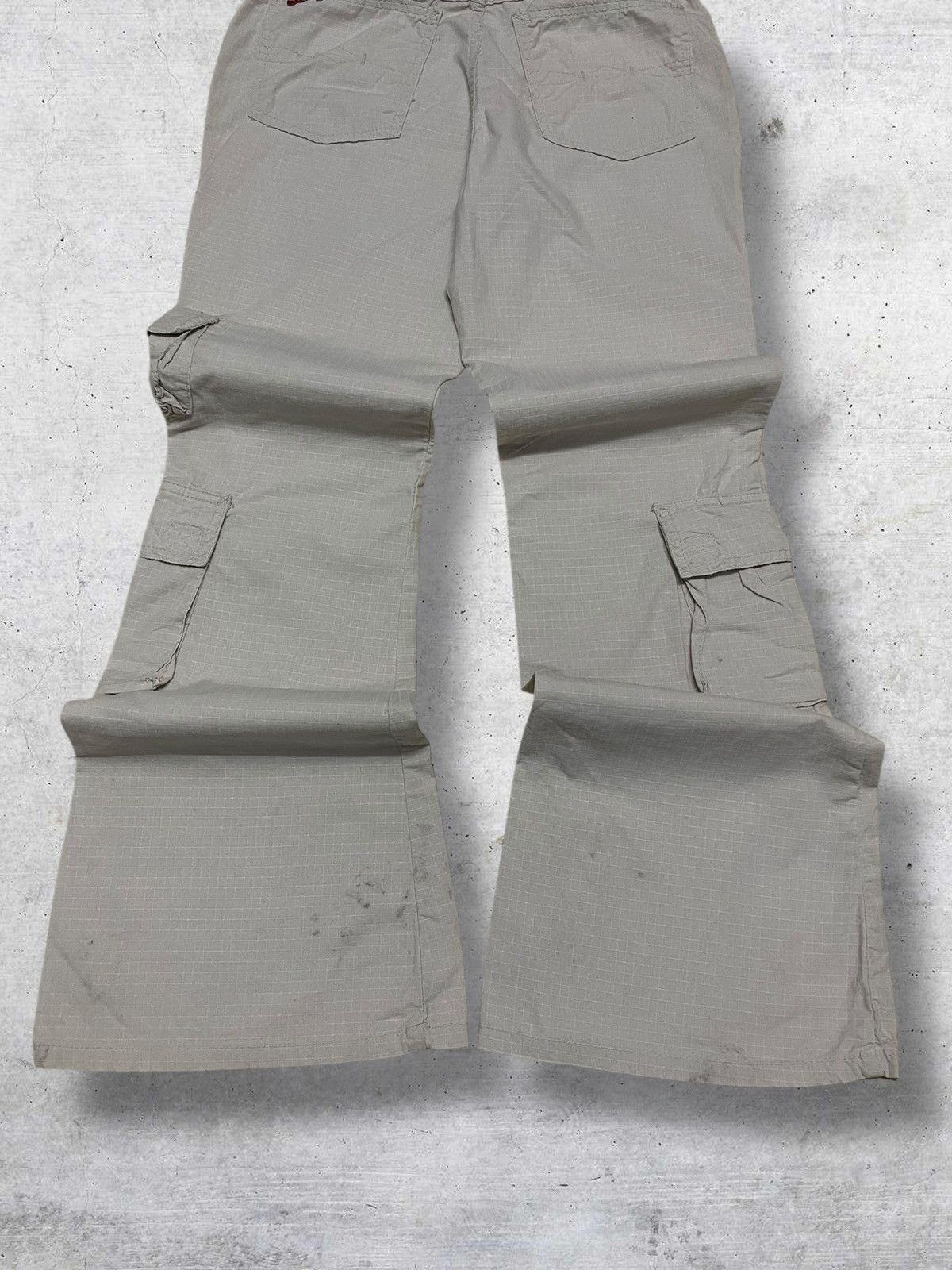GOA VINTAGE MUDD GENERATION JAPAN DESIGNER 90S CARGO FLARED PANT Size US 27 - 10 Thumbnail
