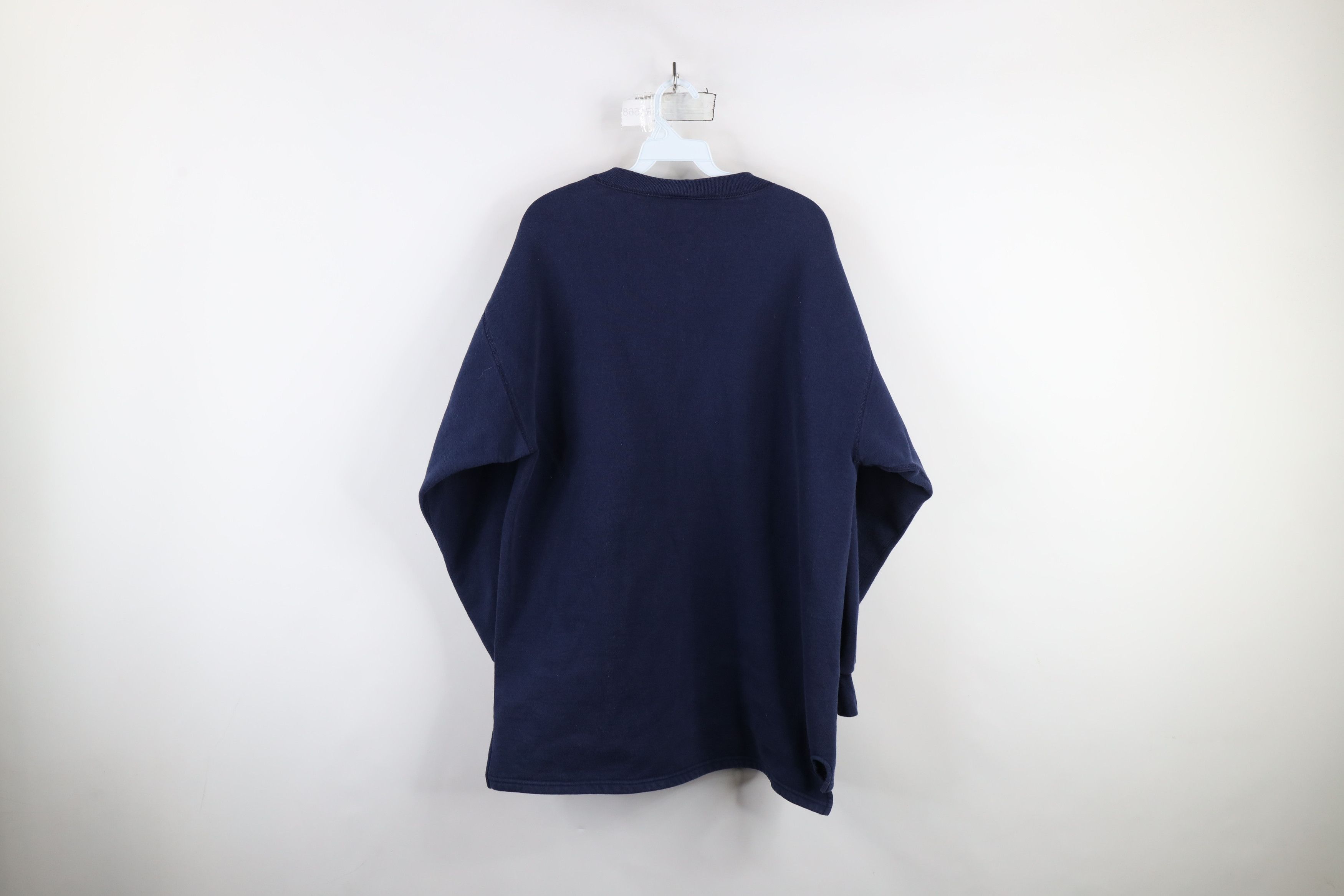 Vintage Vintage 90s Clinton Yacht Club Henley Sweatshirt Navy Blue Size US L / EU 52-54 / 3 - 11 Thumbnail