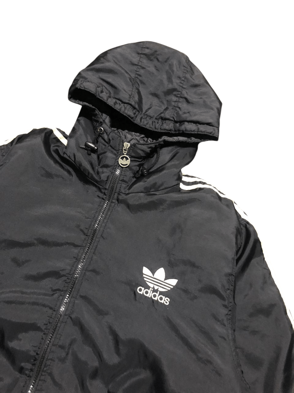 Adidas Vintage Adidas Hoodie Windbreaker Jacket Quilted Lining Size US L / EU 52-54 / 3 - 4 Thumbnail