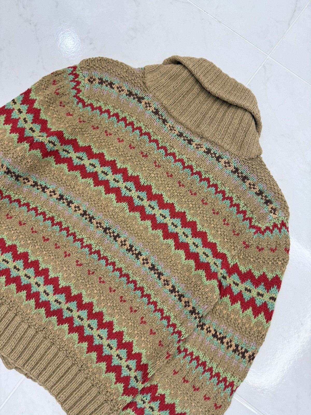 Polo Ralph Lauren RARE🔥Vintage RALPH LAUREN Shawl Collar Knitted Navajo Motive Size US M / EU 48-50 / 2 - 13 Thumbnail