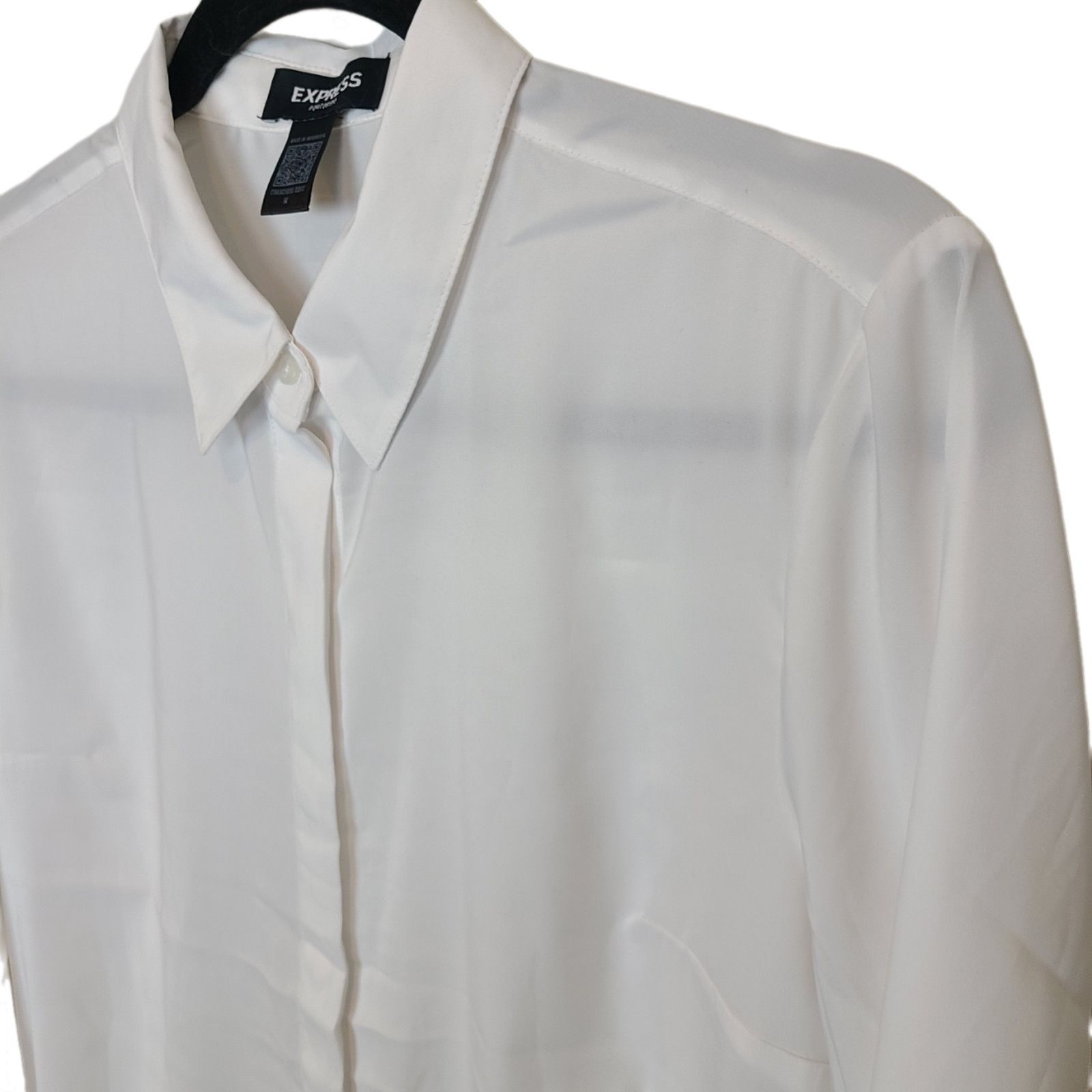 Express Express Womens Portofino Shirt Conscious Edit Sz M Career Size M / US 6-8 / IT 42-44 - 5 Thumbnail