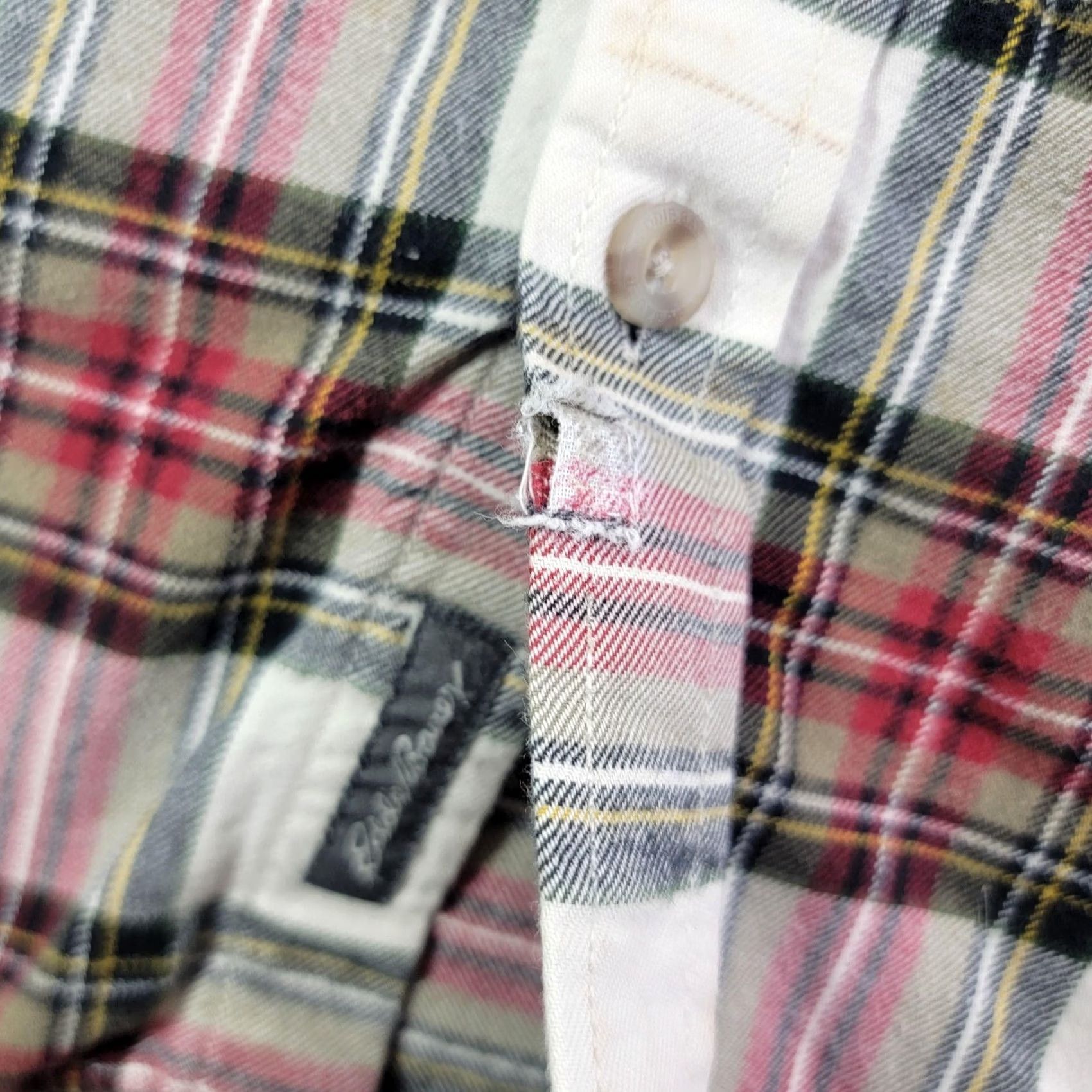 Eddie Bauer VINTAGE Eddie Bauer Shirt Mens XL White Plaid Long Sleeve Flannel Button Front Relaxed Size US XL / EU 56 / 4 - 5 Thumbnail