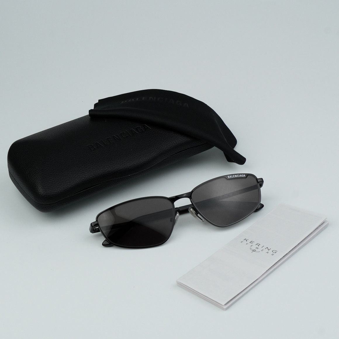 Balenciaga NEW Balenciaga BB0277S 001 Geometric Unisex Sunglasses Size ONE SIZE - 11 Thumbnail