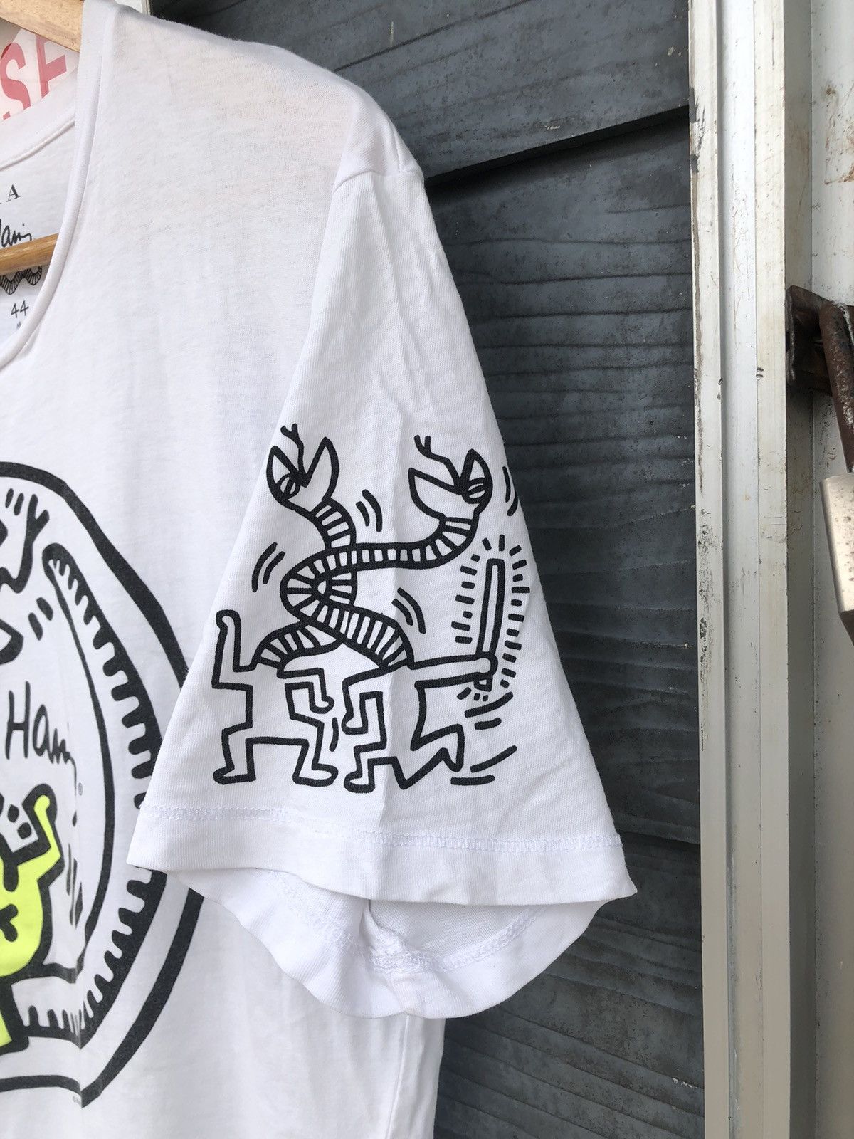 Keith Haring × Zara RARE Zara X Keith Haring Foundation Tshirt Size US M / EU 48-50 / 2 - 6 Thumbnail