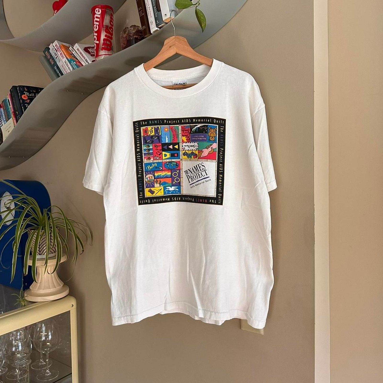 Gildan × Vintage Vintage AIDS Names Project Promo Shirt Size US L / EU 52-54 / 3 - 1 Thumbnail