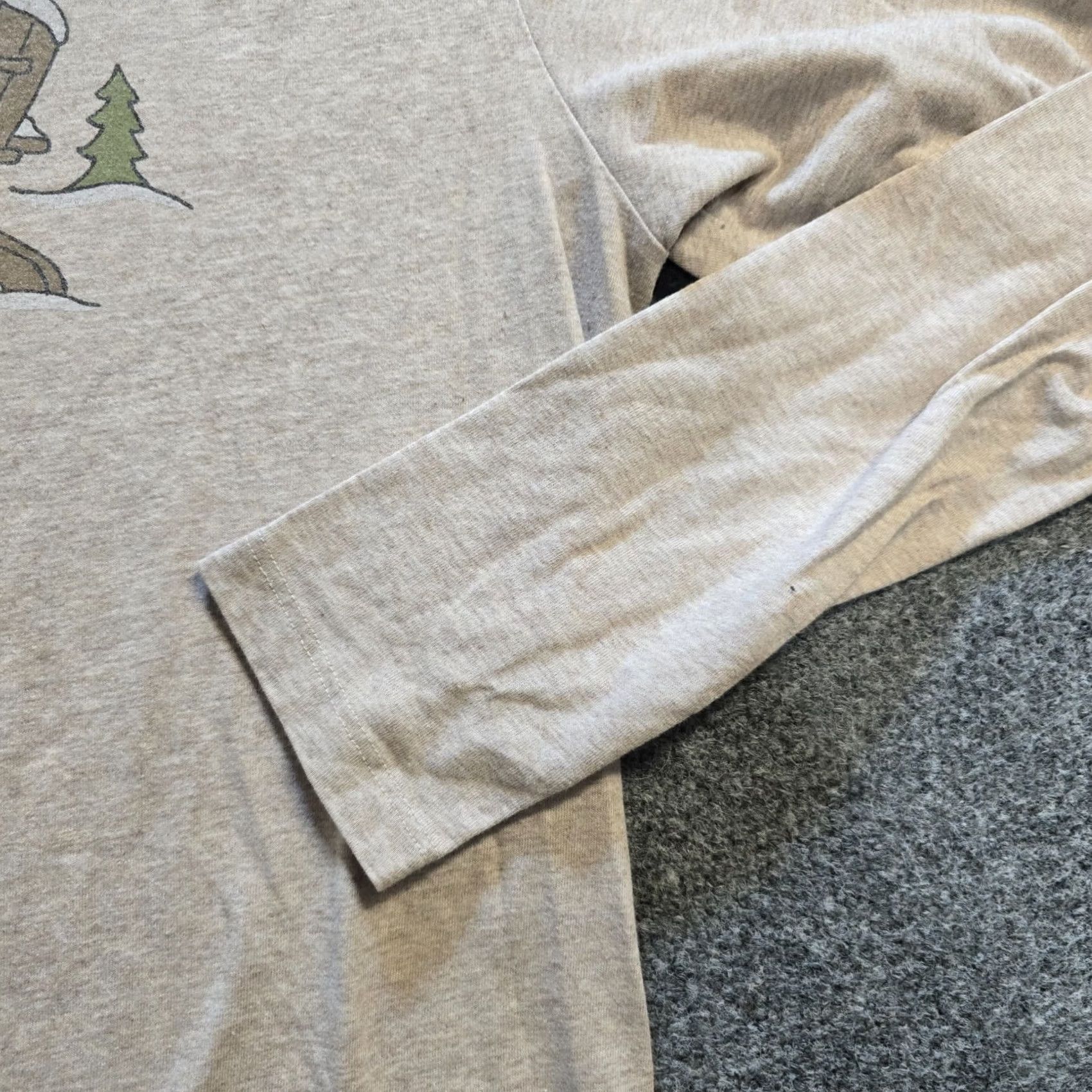 Life is Good Life is Good Top Women Size Medium Beige Winter Snow Lounge Long Sleeve Casual Shirt Size M / US 6-8 / IT 42-44 - 3 Thumbnail